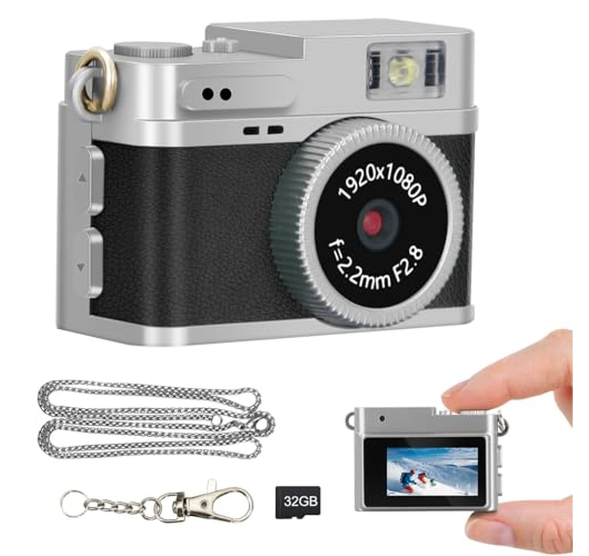 1080P Mini Keychain Digital Camera with Screen