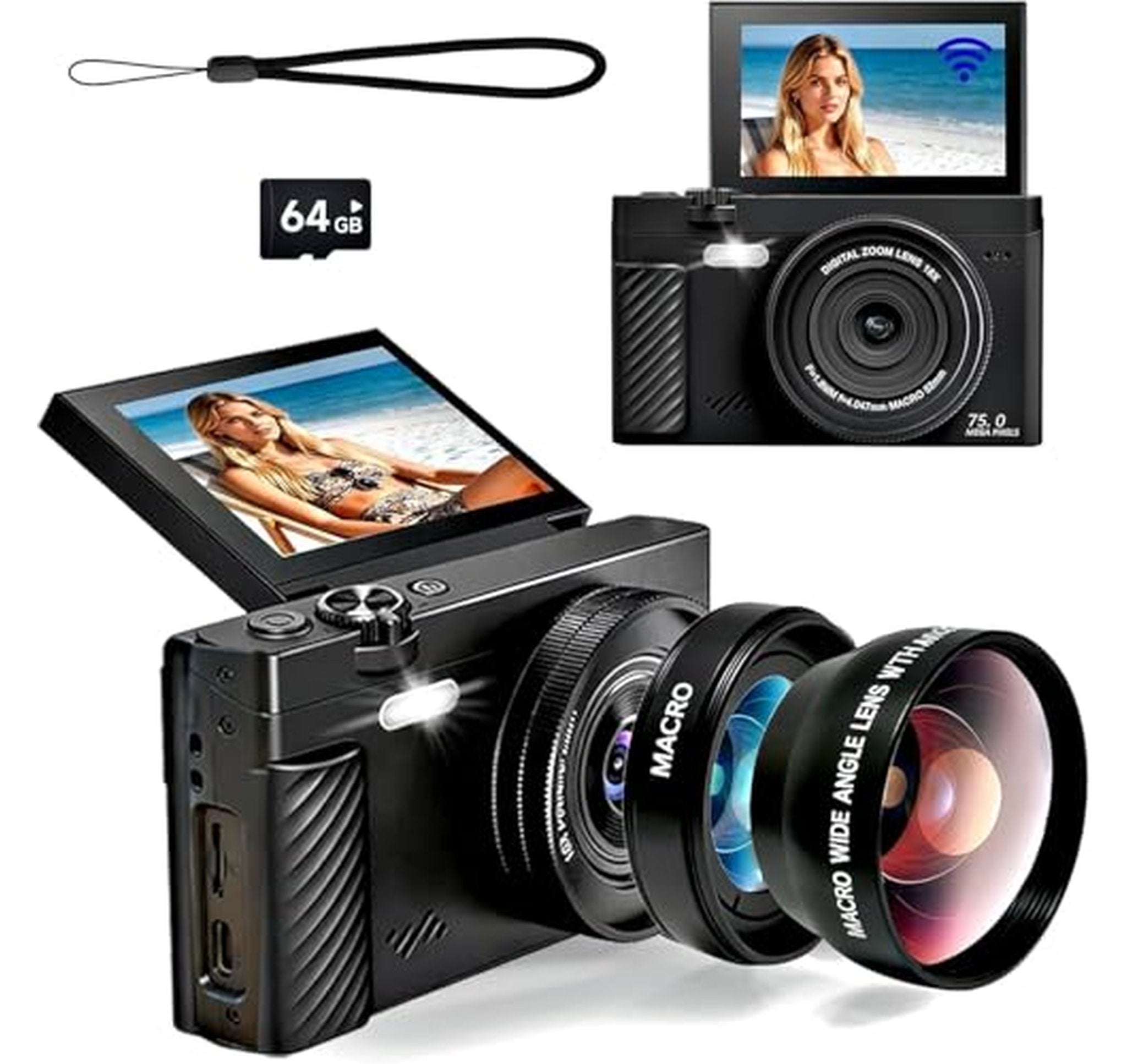 4K Autofocus Digital Vlogging Camera with WiFi