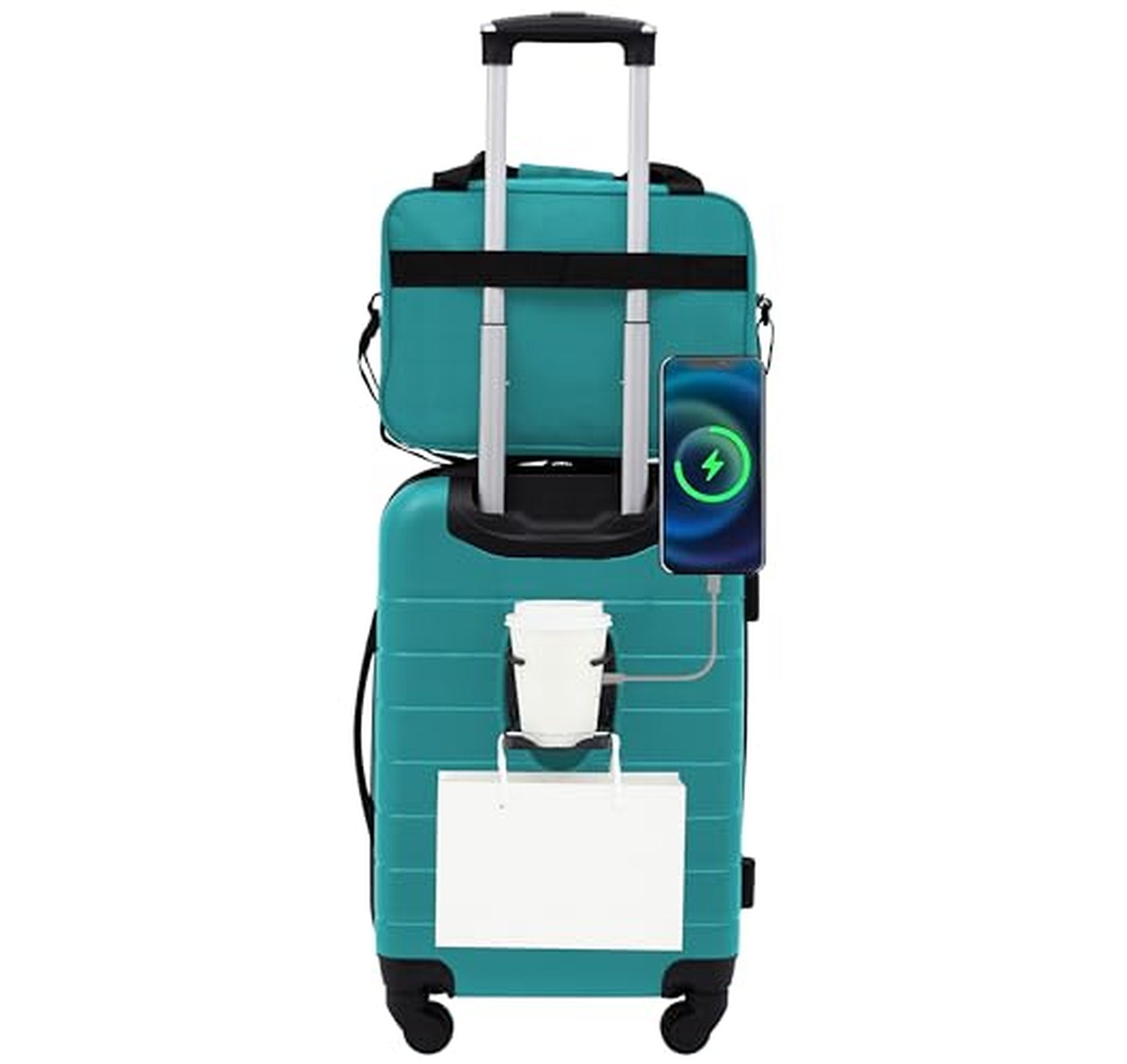 2 Piece Wrangler Smart Luggage Set with USB Port