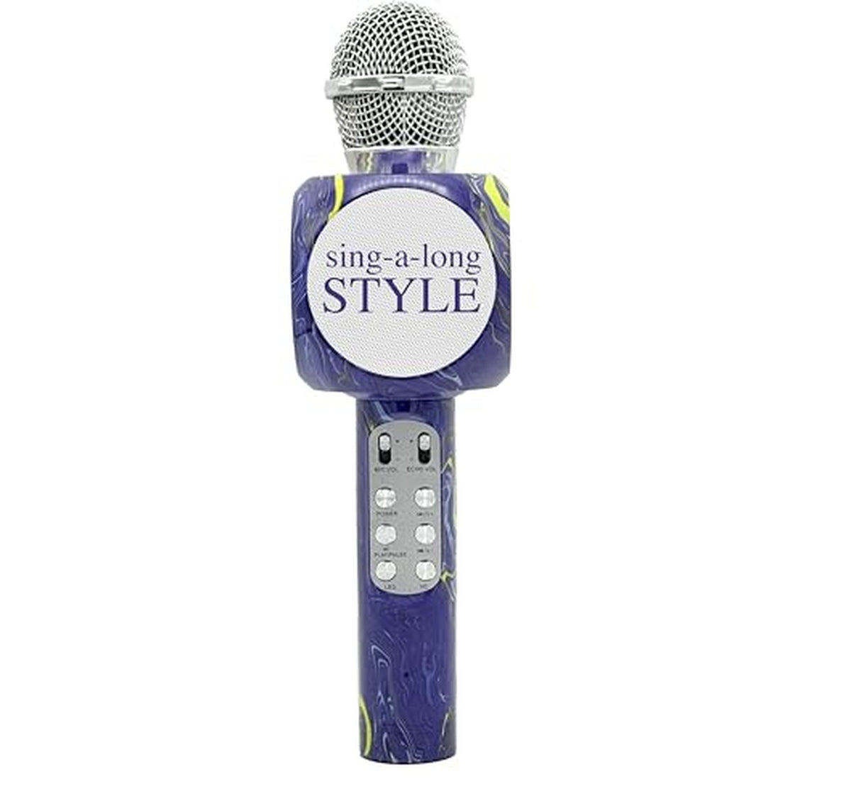 Bluetooth Karaoke Microphone with LED Speaker