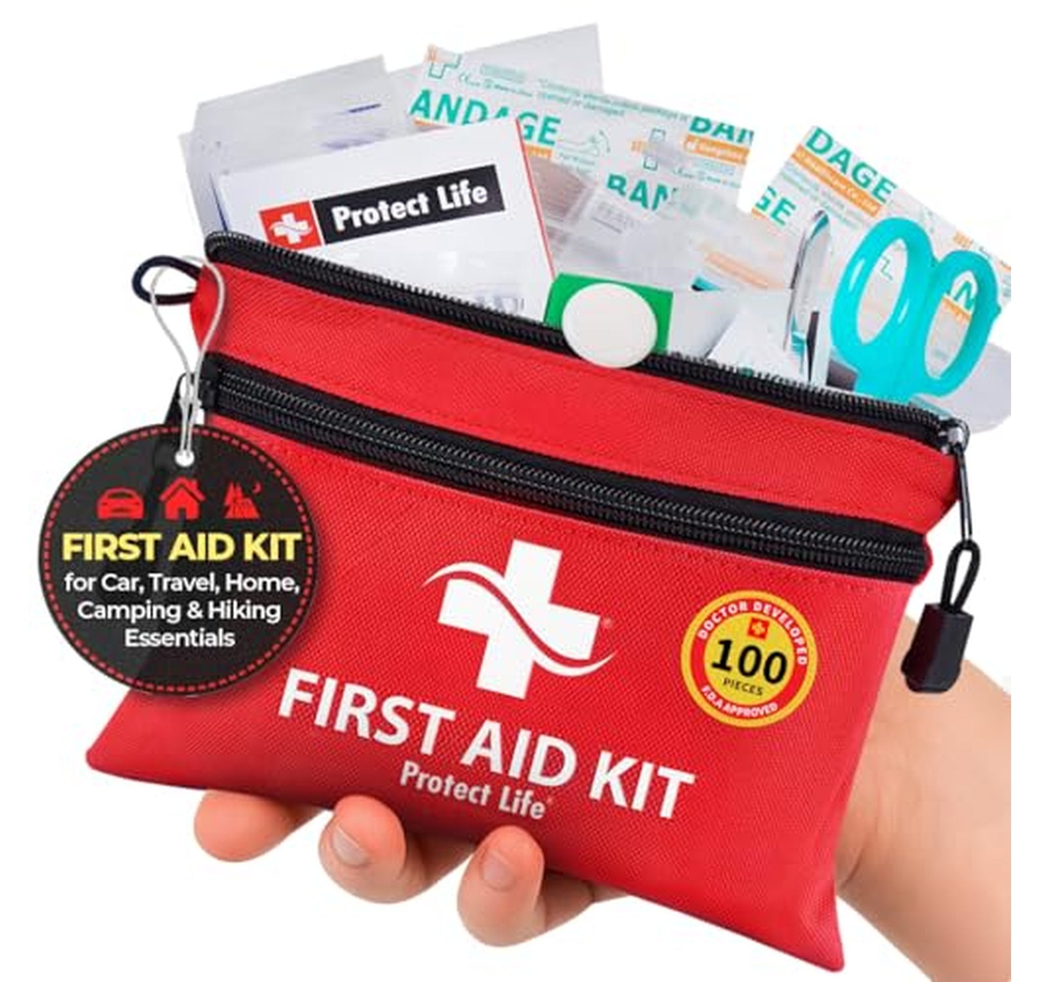 100 Piece Compact Survival First Aid Kit
