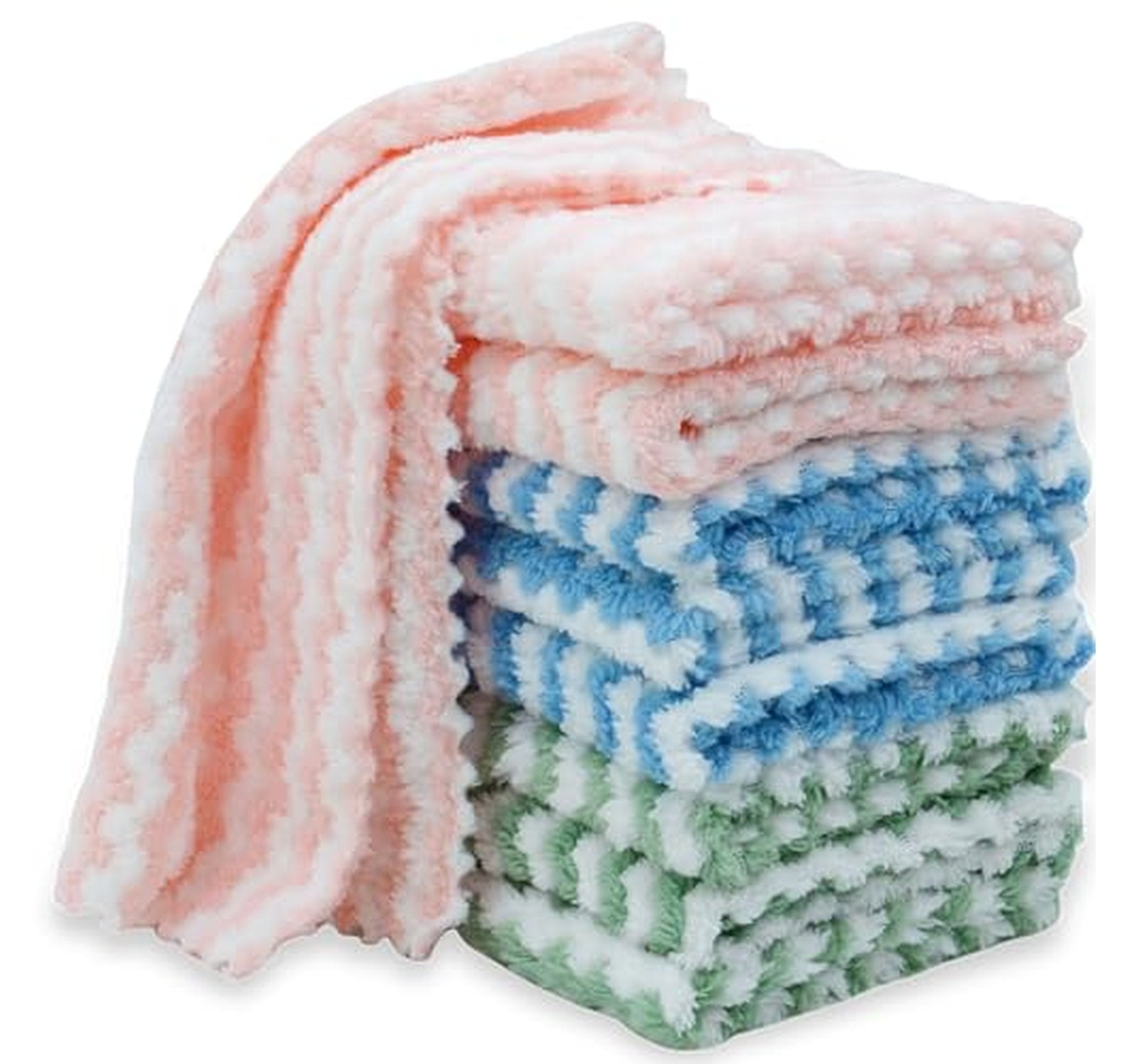 10 Pack Microfiber Absorbent Kitchen Cleaning Cloths