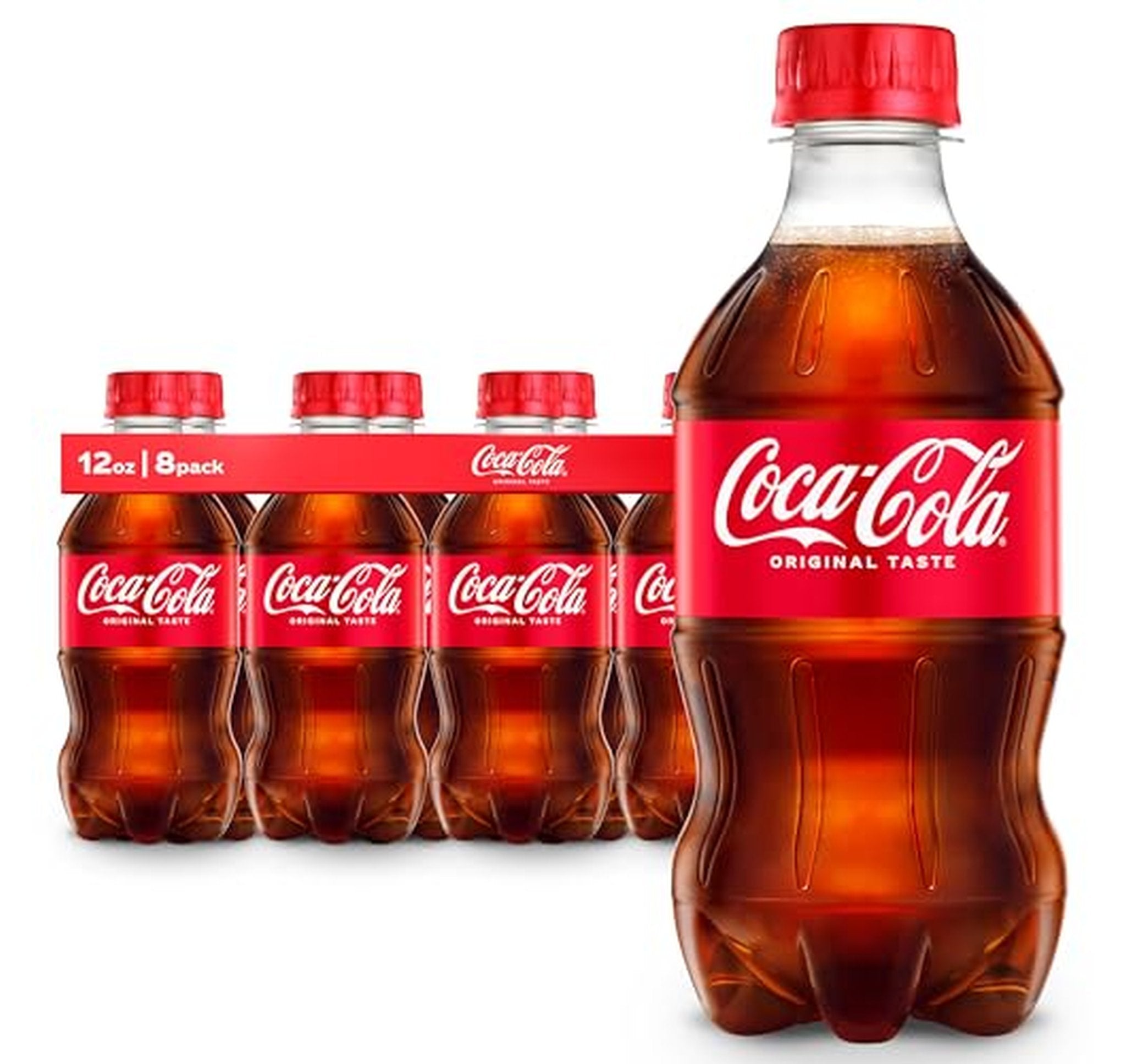 8 Pack Coca-Cola Classic Soda 12 fl oz Bottles