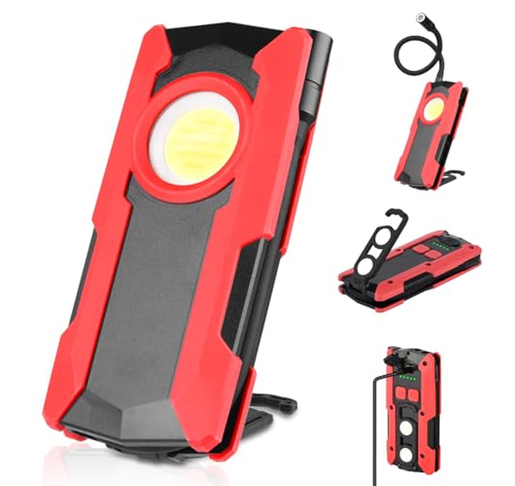 Rechargeable Magnetic LED Work Flood Light with Gooseneck