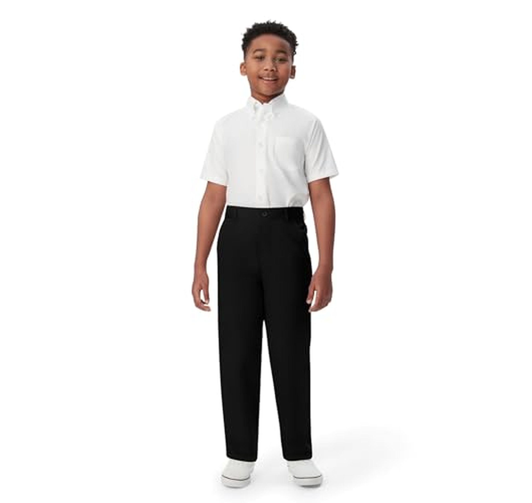 Boys Pull-On Relaxed Fit School Uniform Pants