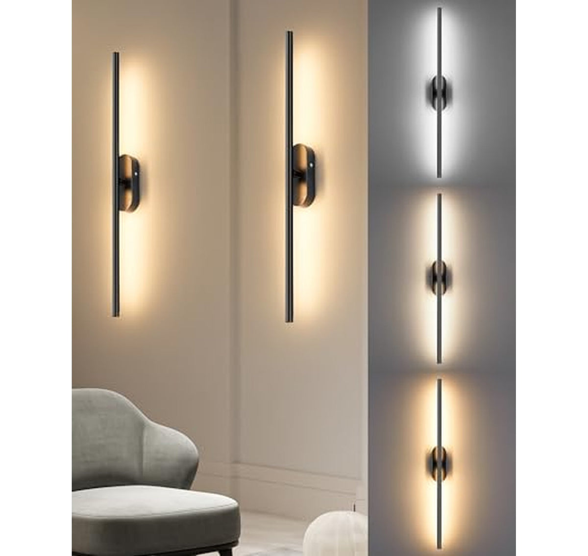 2 Pack Battery Operated Wireless Wall Sconces