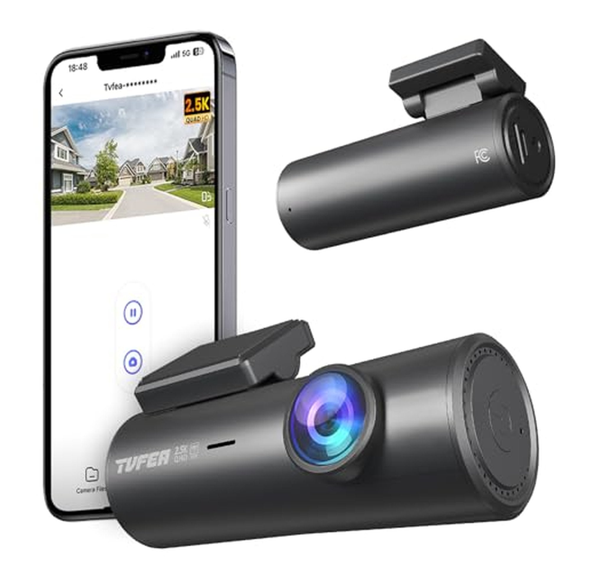 2.5K WiFi Dash Cam with Night Vision