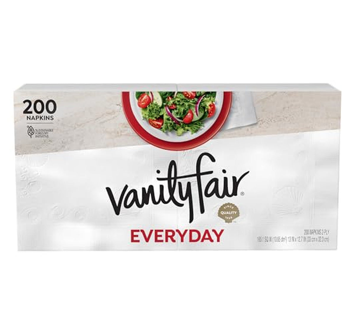 200 Count Vanity Fair Everyday Disposable Napkins