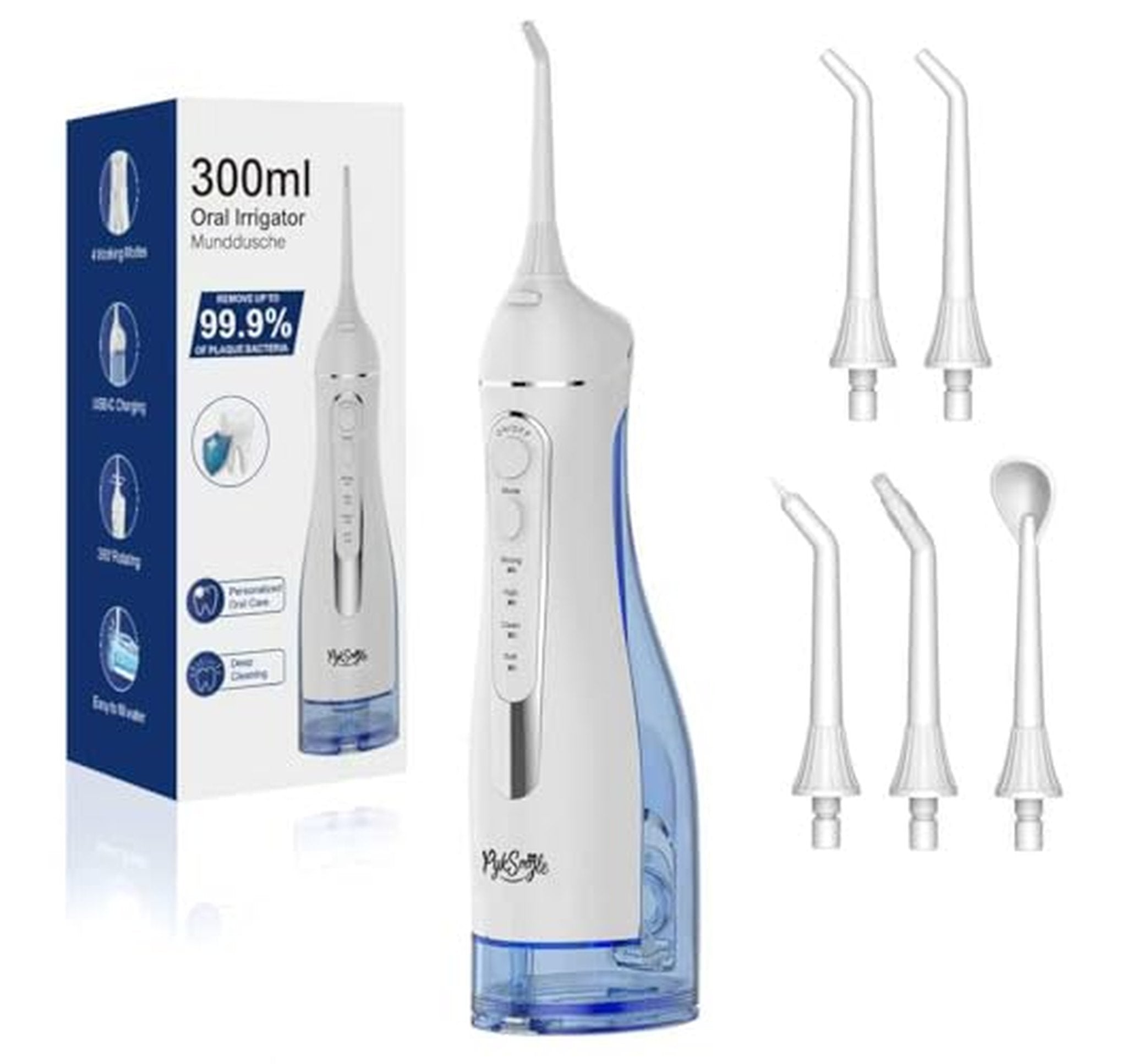 Cordless Rechargeable 300ML Water Flosser Oral Irrigator