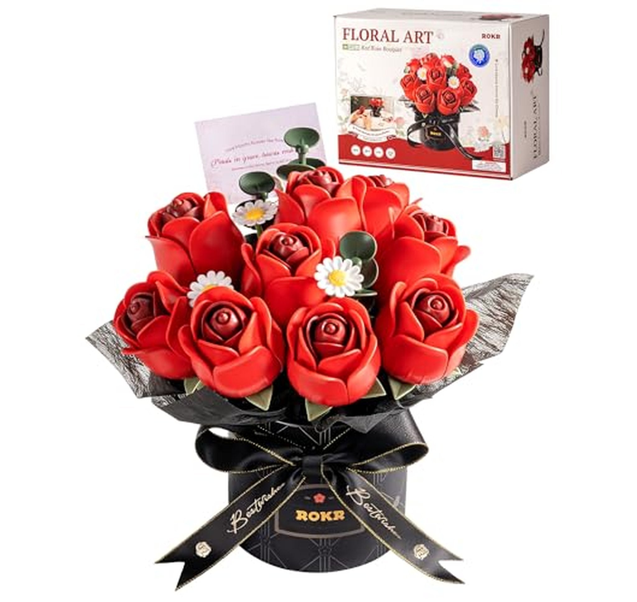 3D Wooden Roses Bouquet Puzzle Building Kit