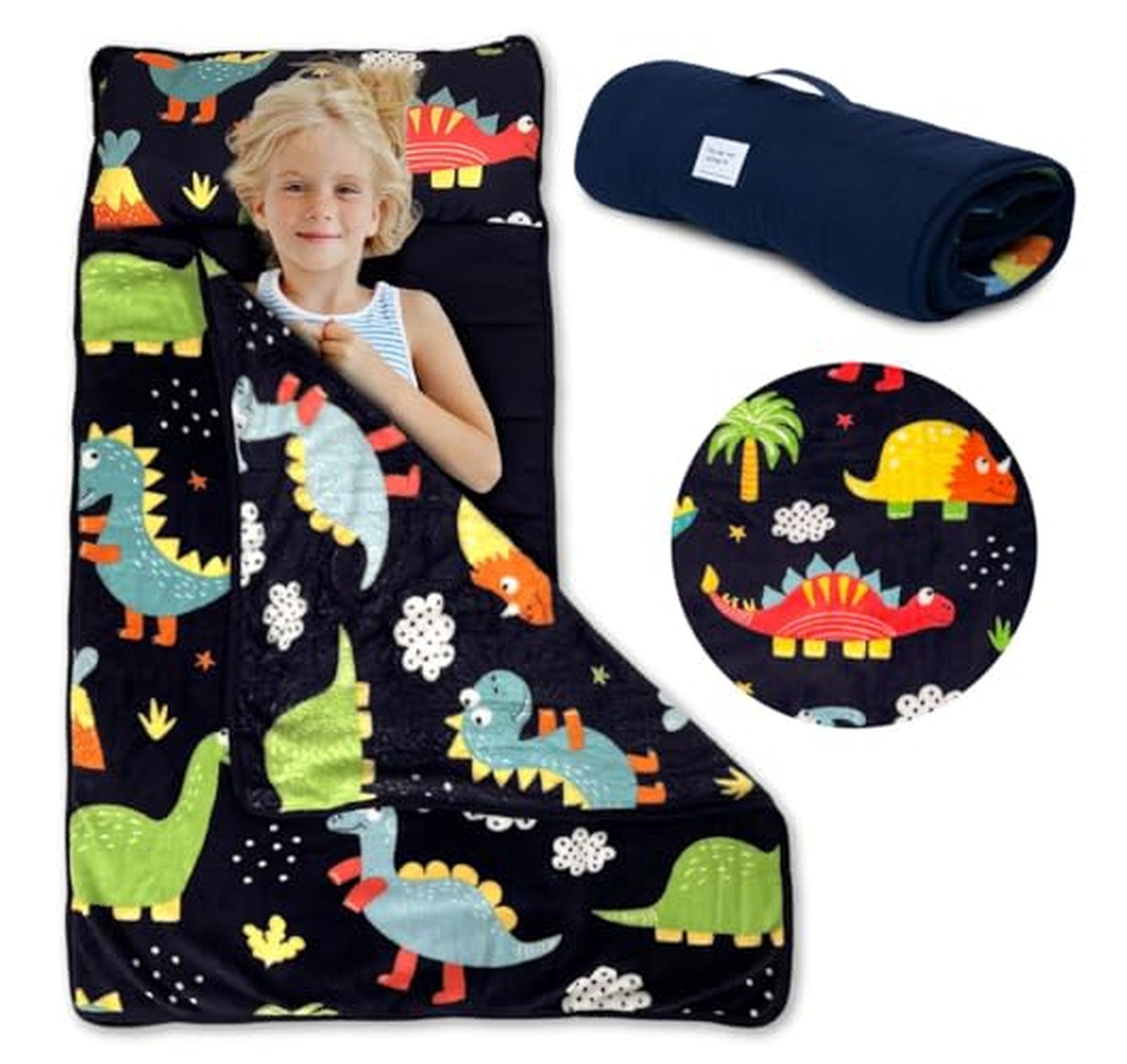Toddler Dinosaur Nap Mat with Pillow