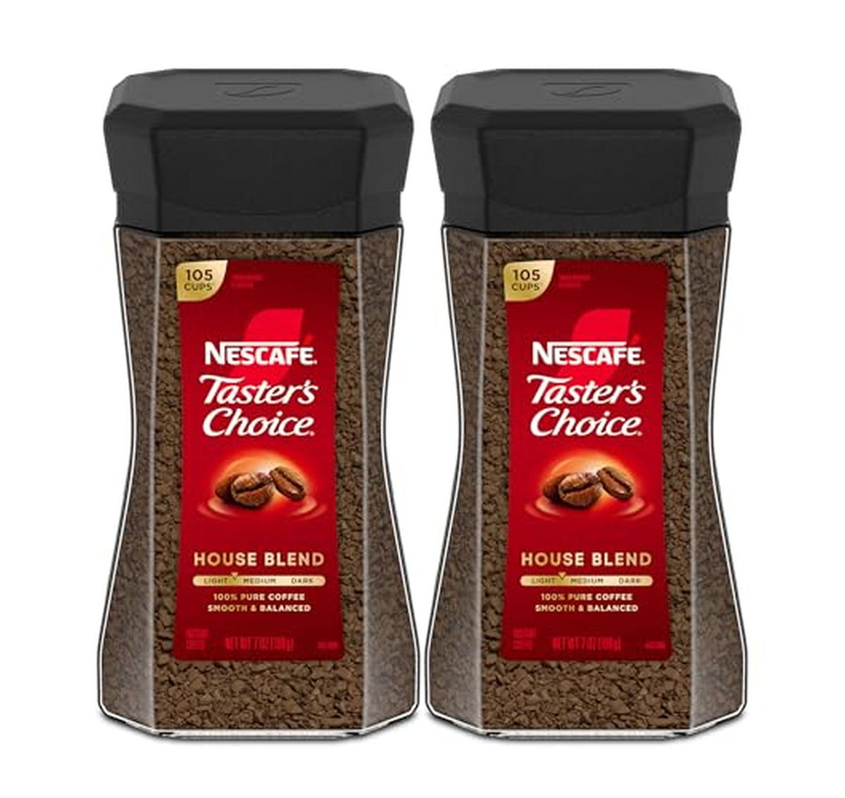 2 Pack Nescafe Taster's Choice Instant Coffee House Blend
