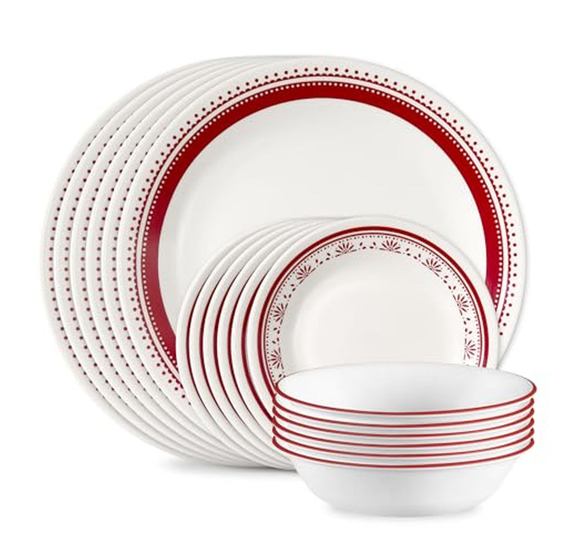 Corelle 18-Piece Everyday Glass Dinnerware Set