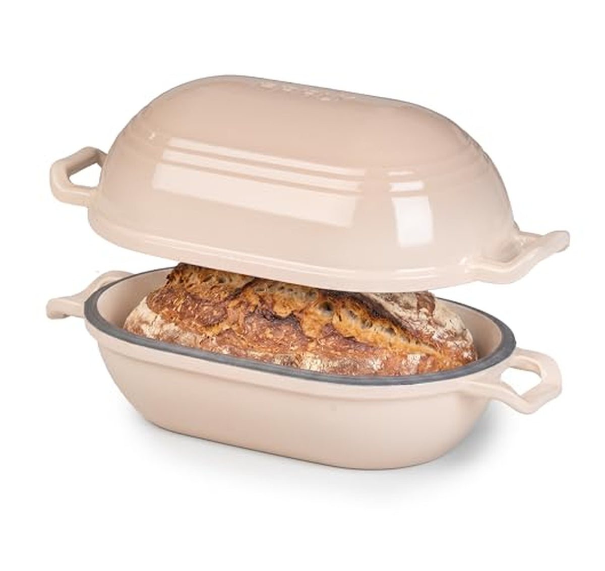 5 Quart Enameled Cast Iron Oval Dutch Oven