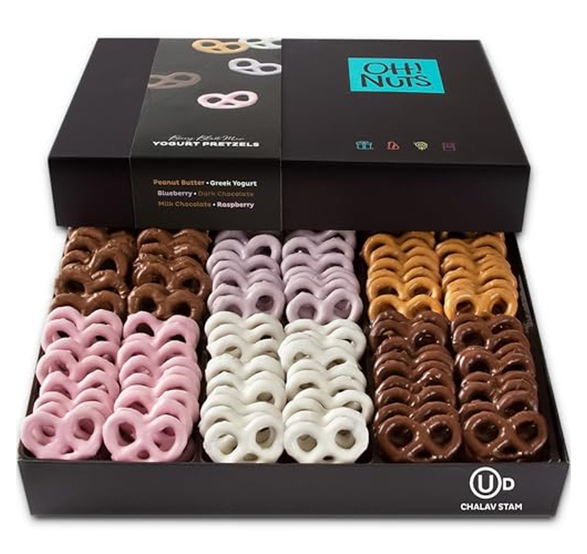 100 Count Chocolate Covered Pretzel Gift Basket