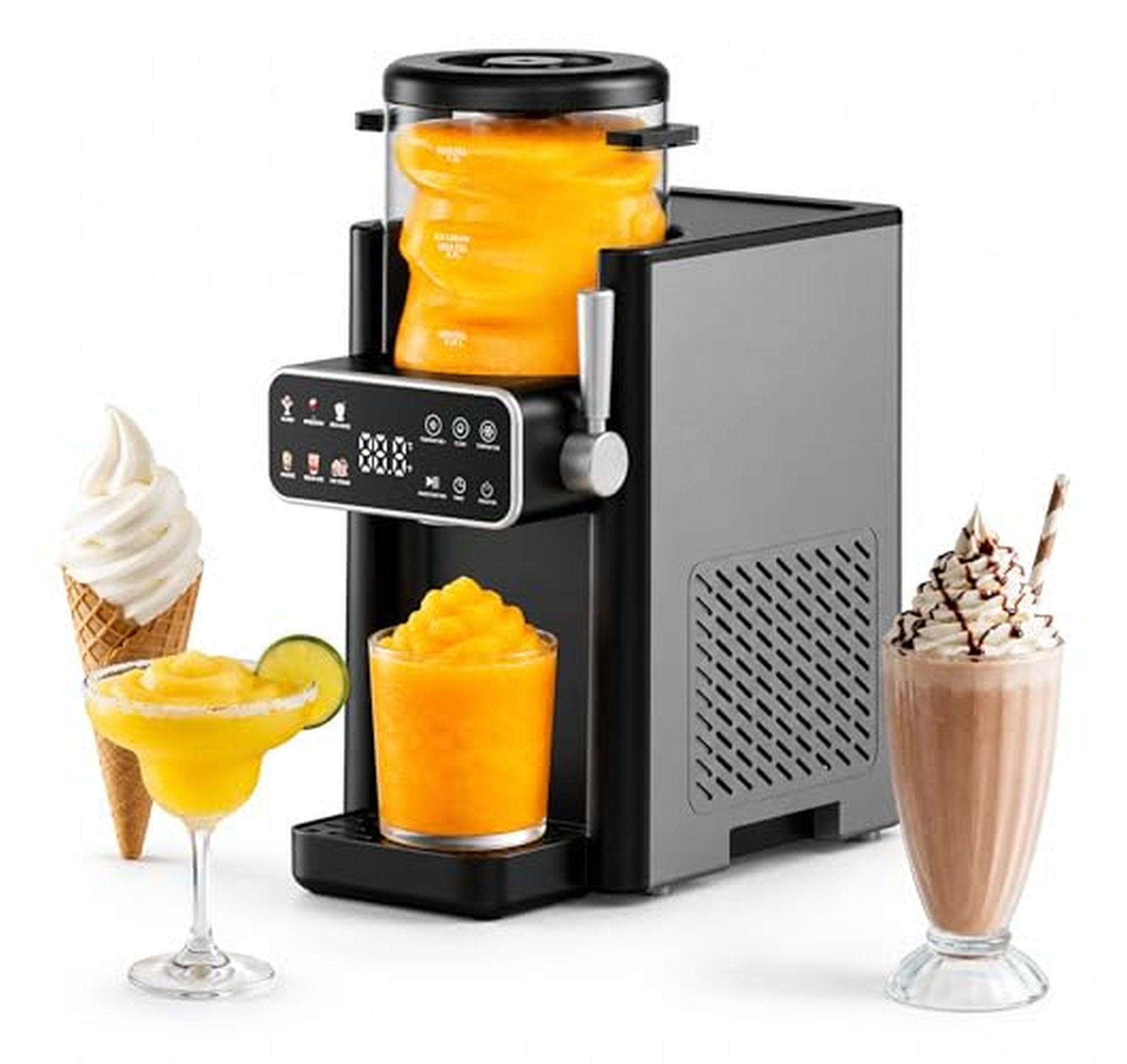 Countertop Slushie and Ice Cream Maker with Timer