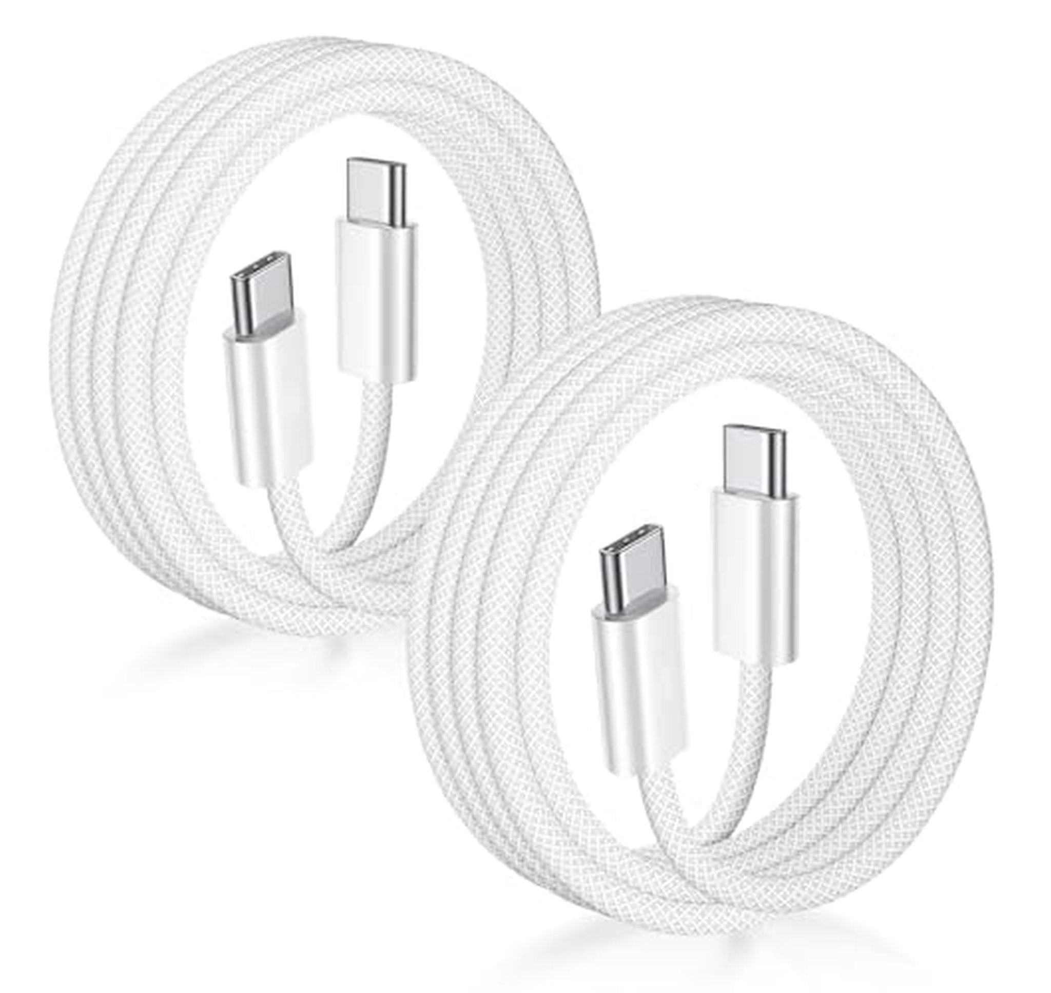 2 Pack 3FT 60W USB C to USB C Cables