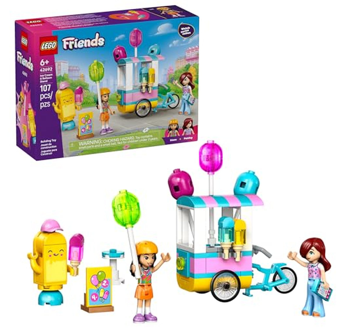 LEGO Friends Ice Cream and Balloon Stand Playset