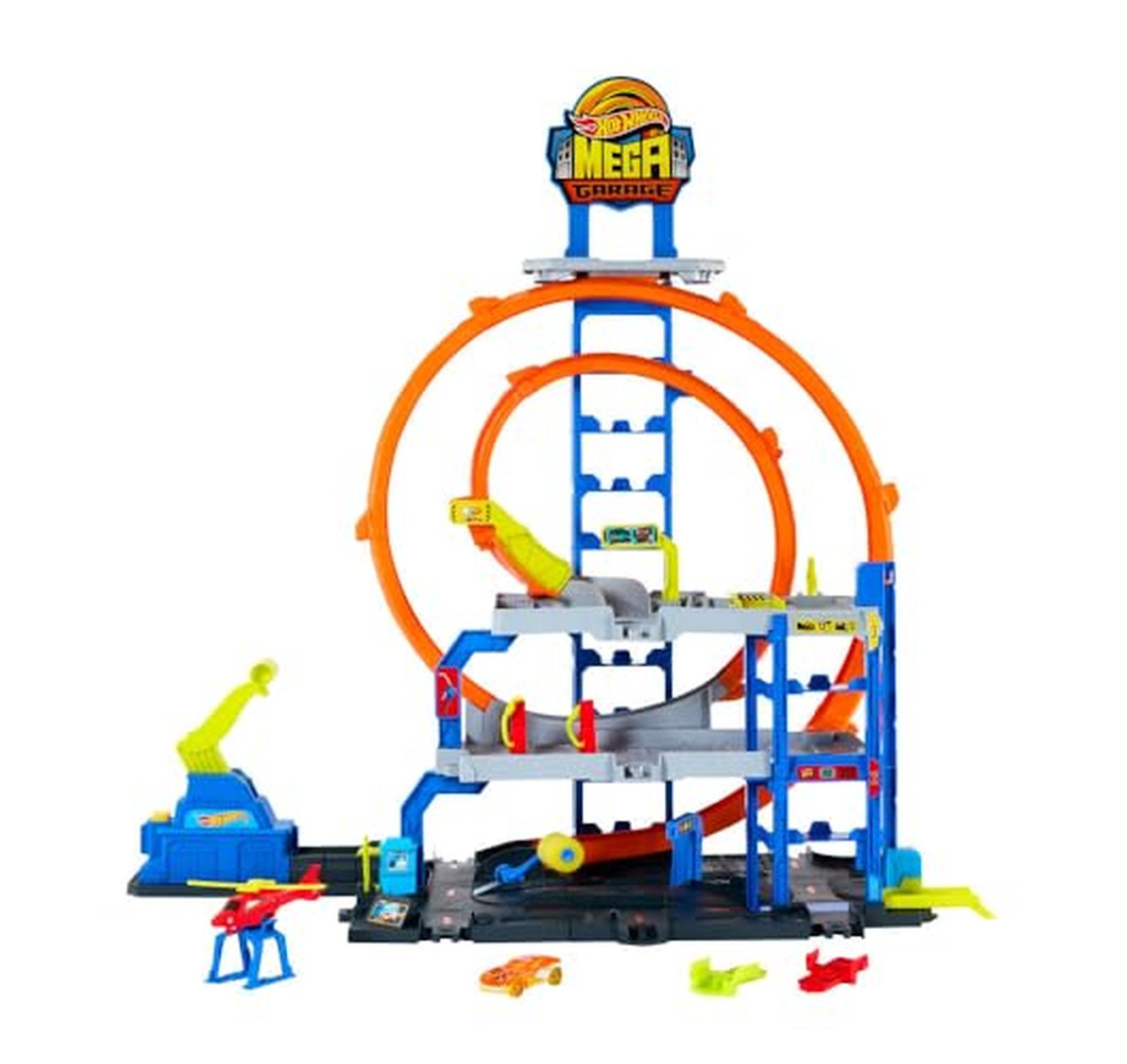 Hot Wheels Mega Loop Garage Track Set with Car