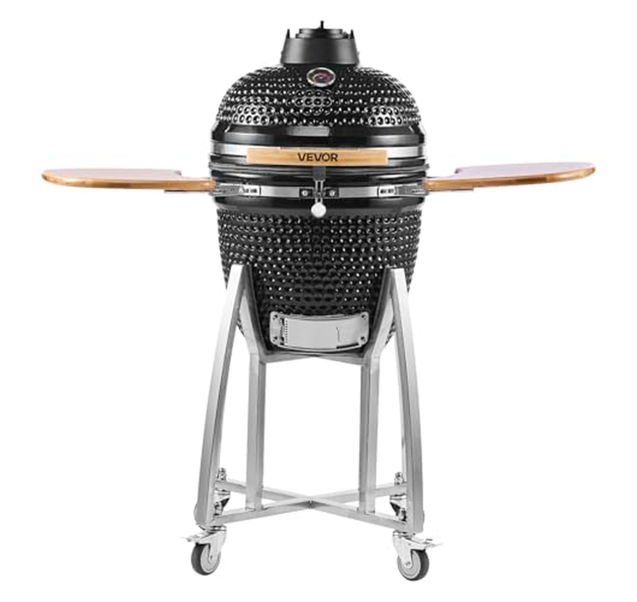 18-Inch Kamado Charcoal Smoker Grill with Wheels
