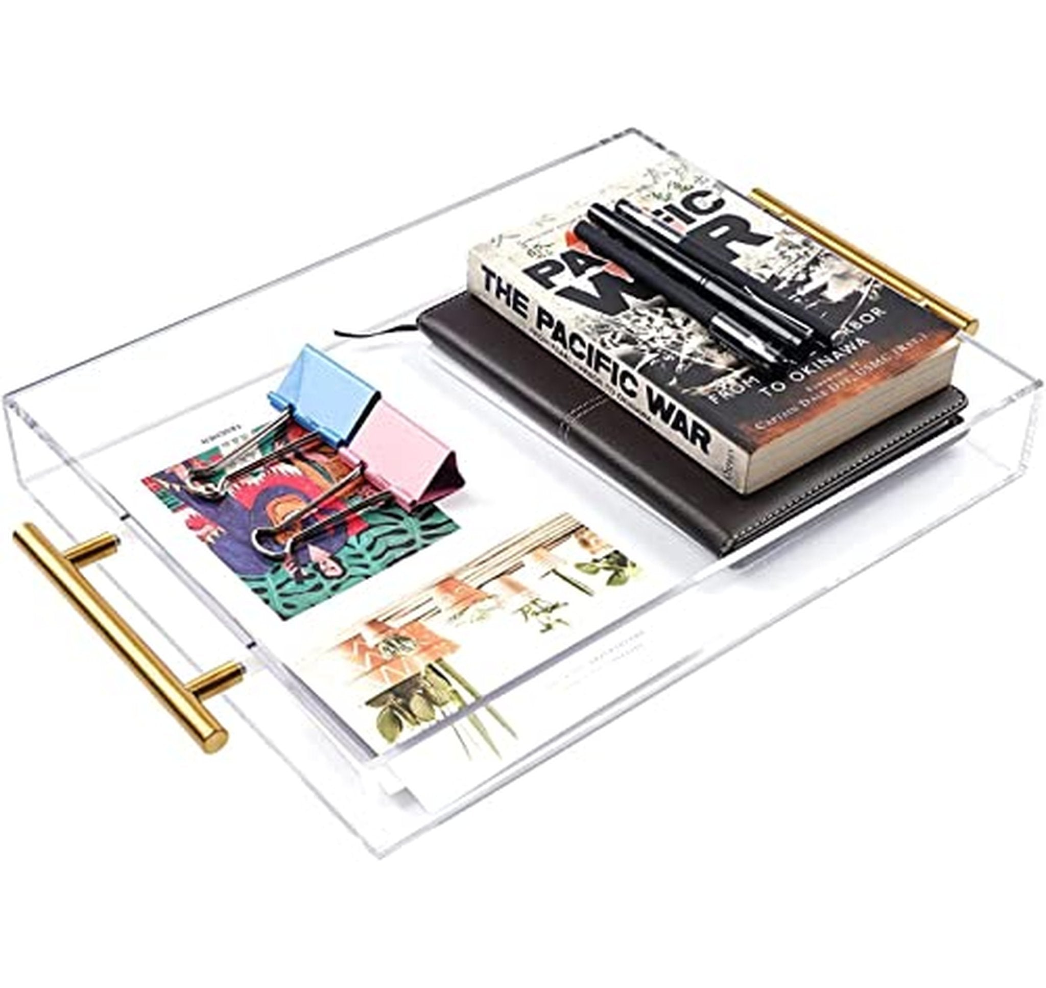 12x16 Large Acrylic Serving Tray with Handles