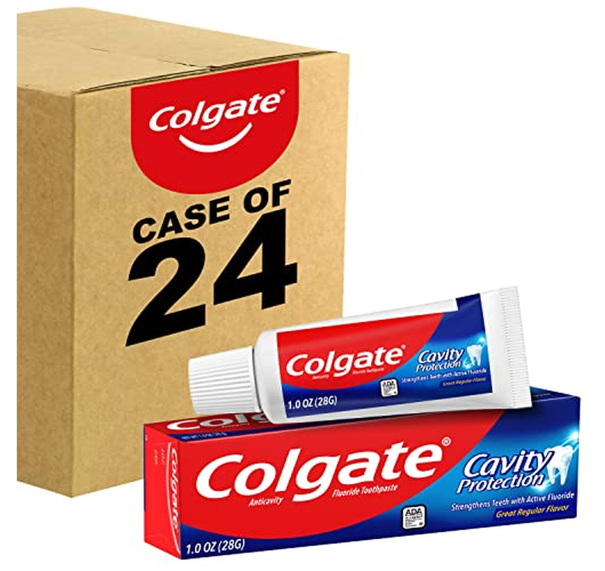 24 Pack Colgate Fluoride Cavity Protection Toothpaste
