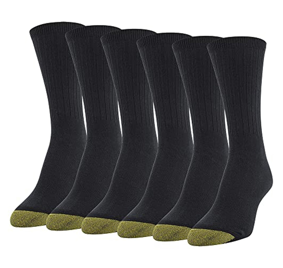 6 Pack GOLDTOE Women's Casual Crew Socks