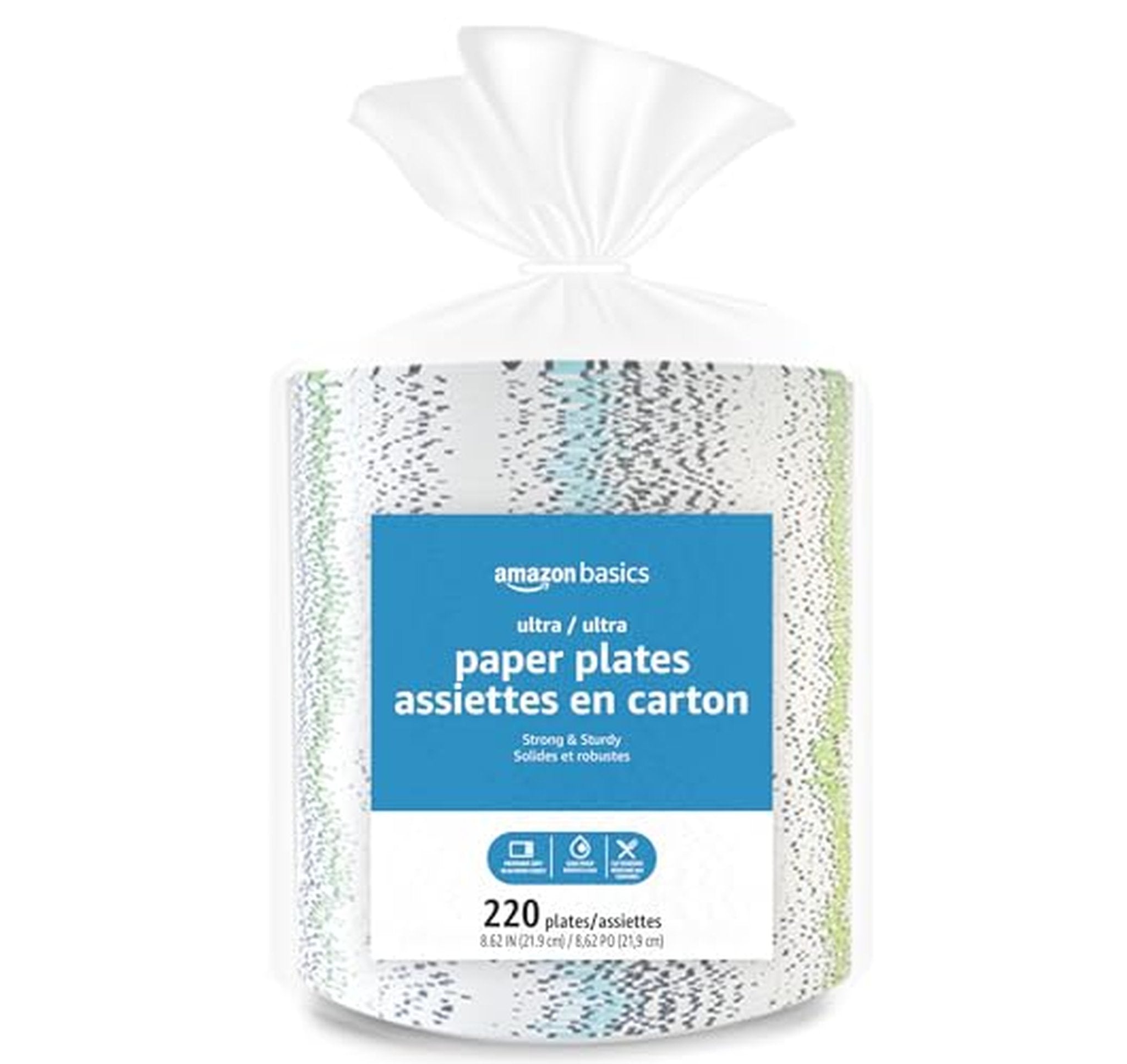 880 Count Amazon Basics Soak-Proof Disposable Paper Plates