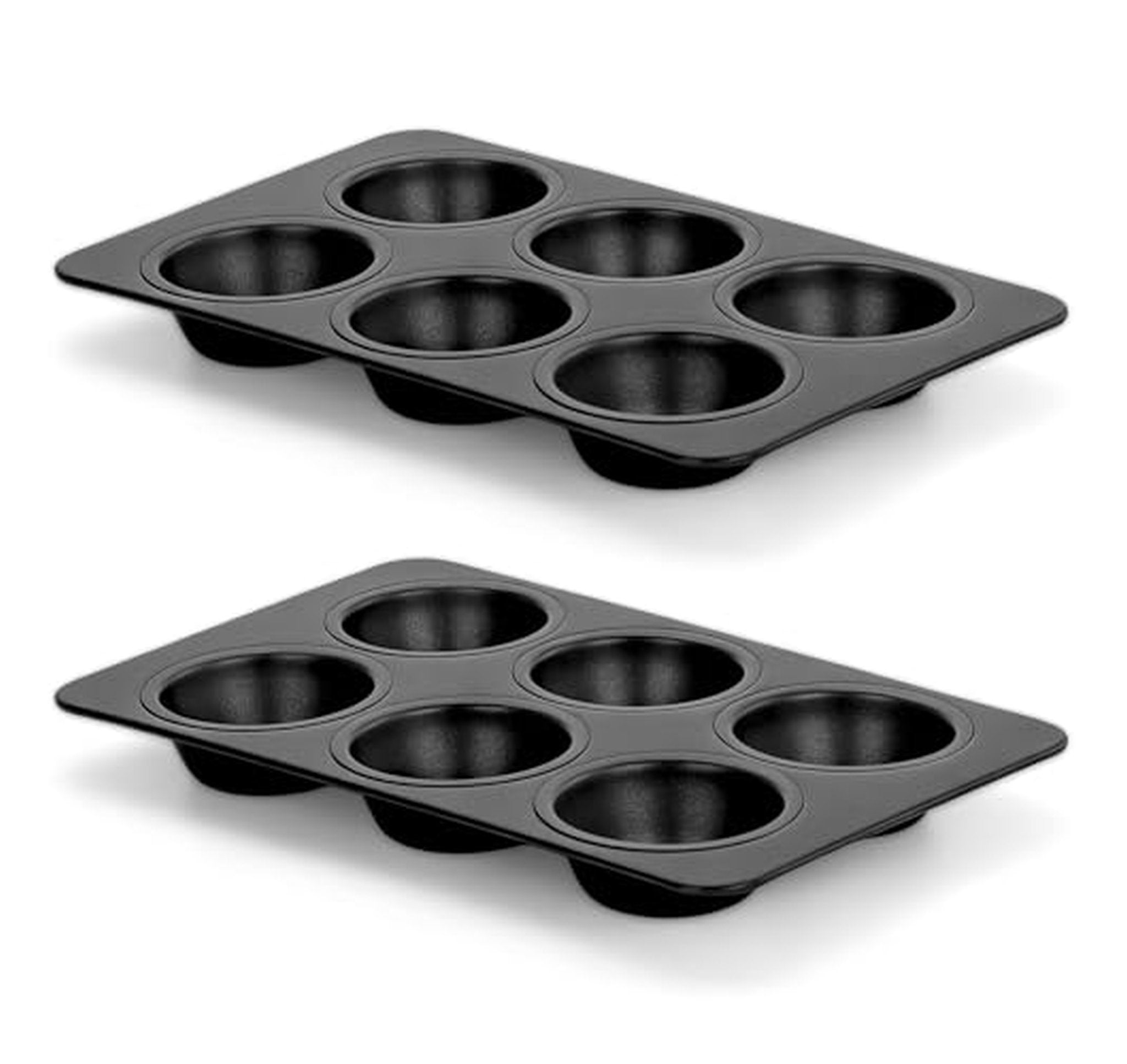 2 Pack Nonstick 6-Cup Muffin Cupcake Pans