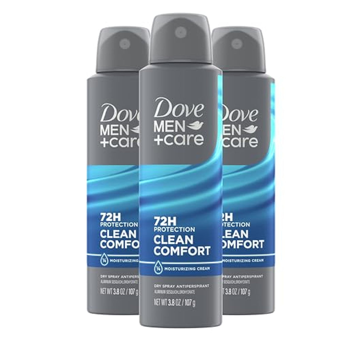 3 Pack Dove Men+Care Dry Spray Antiperspirant Deodorant