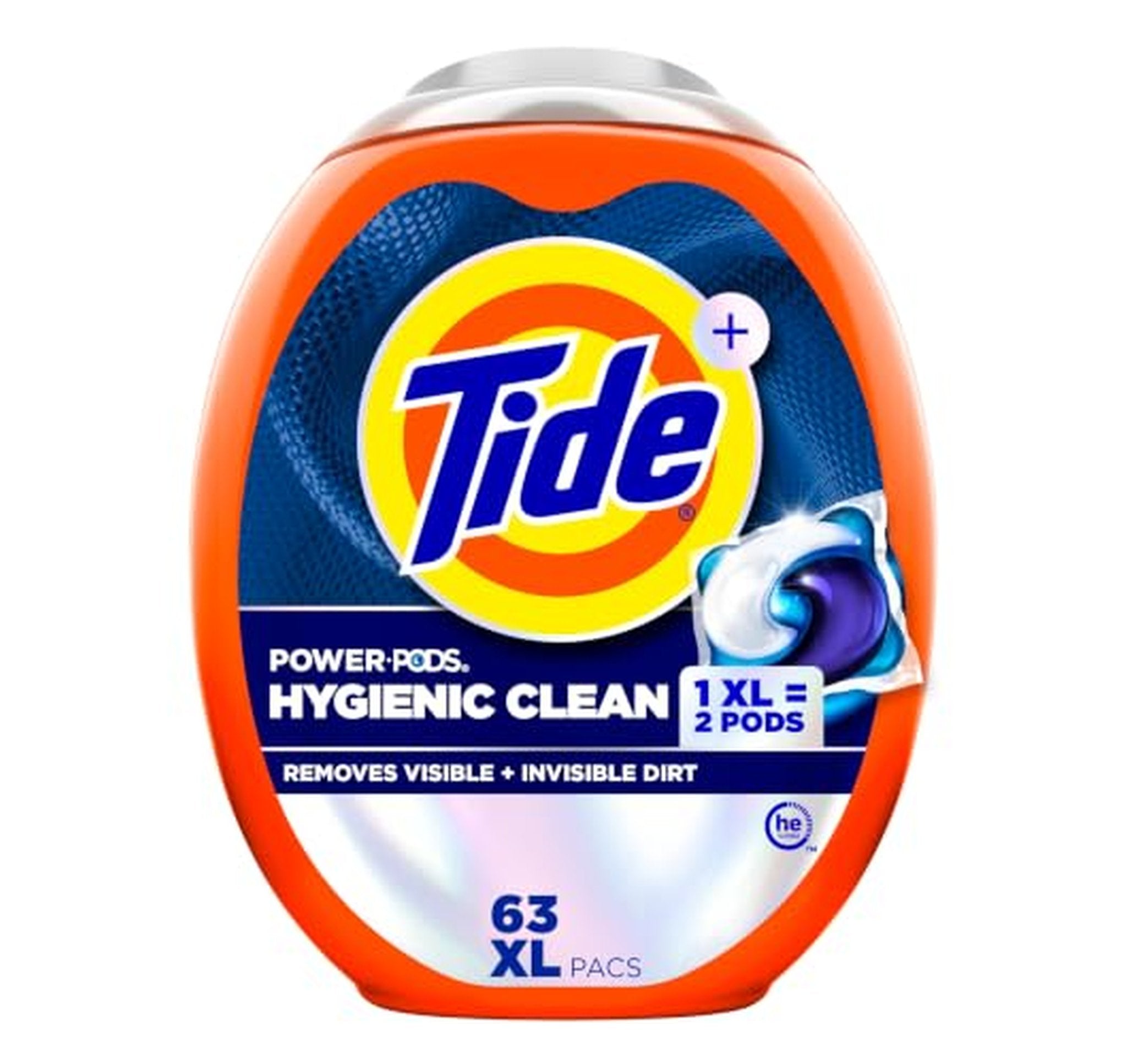 Tide Hygienic Clean Power PODS Laundry Detergent, 63 Count