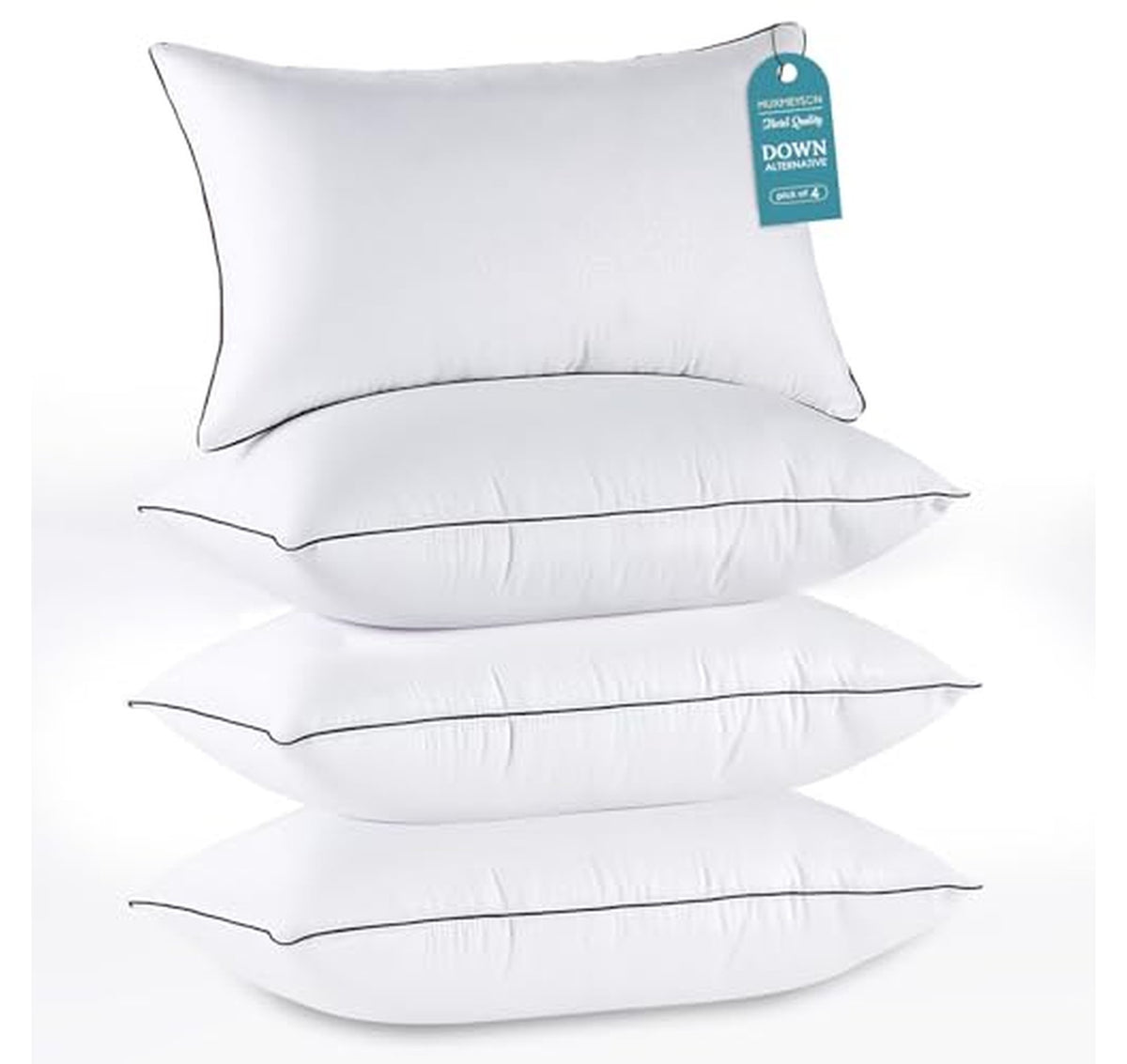 4 Pack Firm Down Alternative Bed Pillows