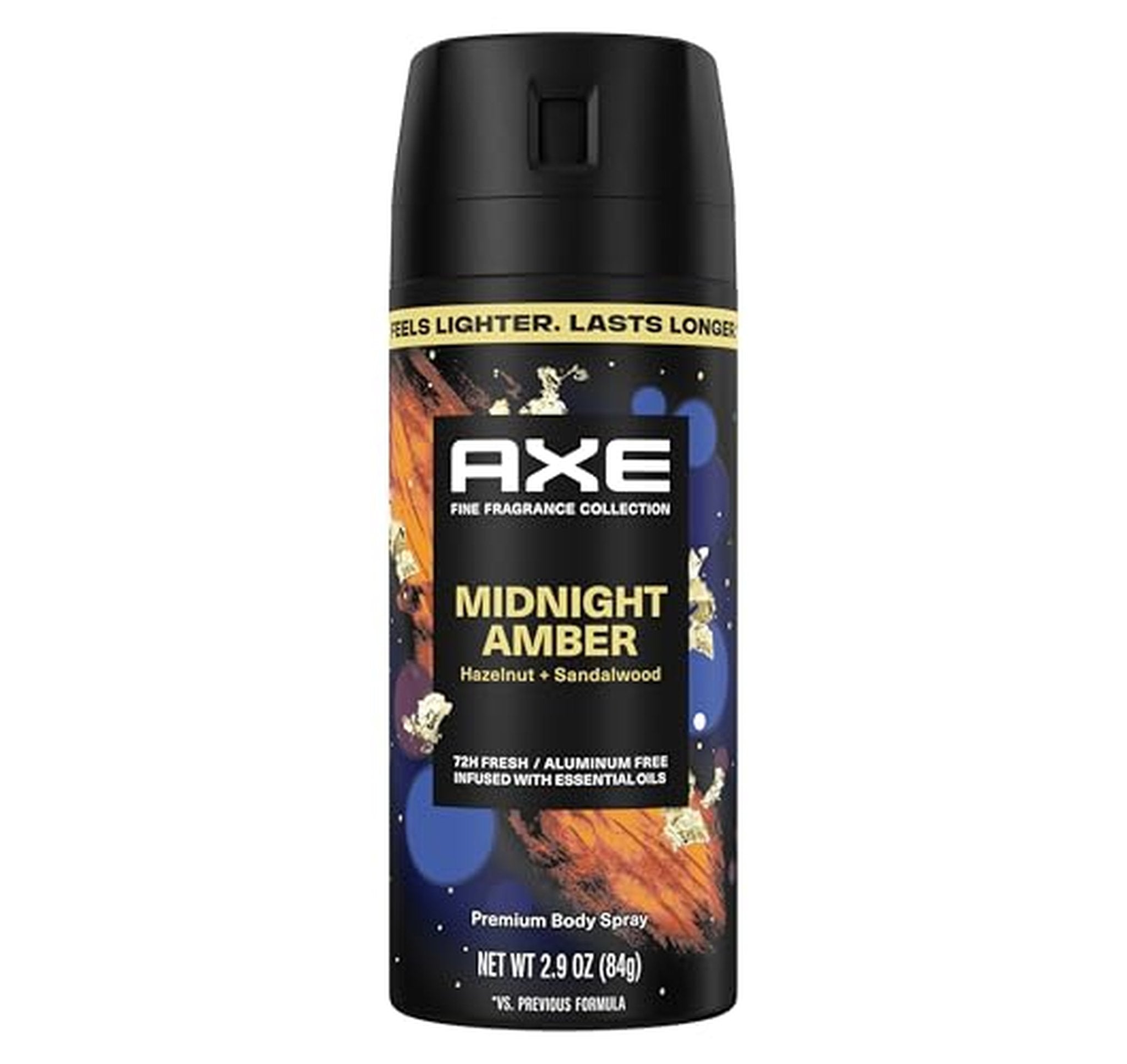 AXE Midnight Amber Aluminum Free Body Spray 2.9 oz