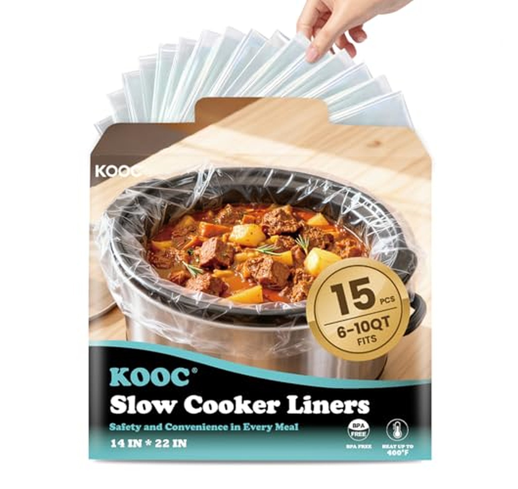 15 Count Extra Large Slow Cooker Liners