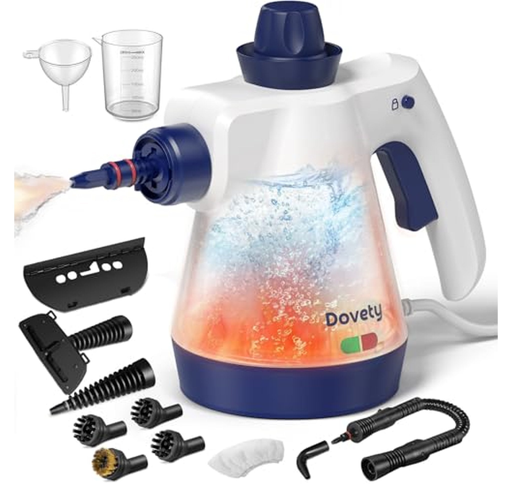 Pressurized Handheld Steam Cleaner with Accessories