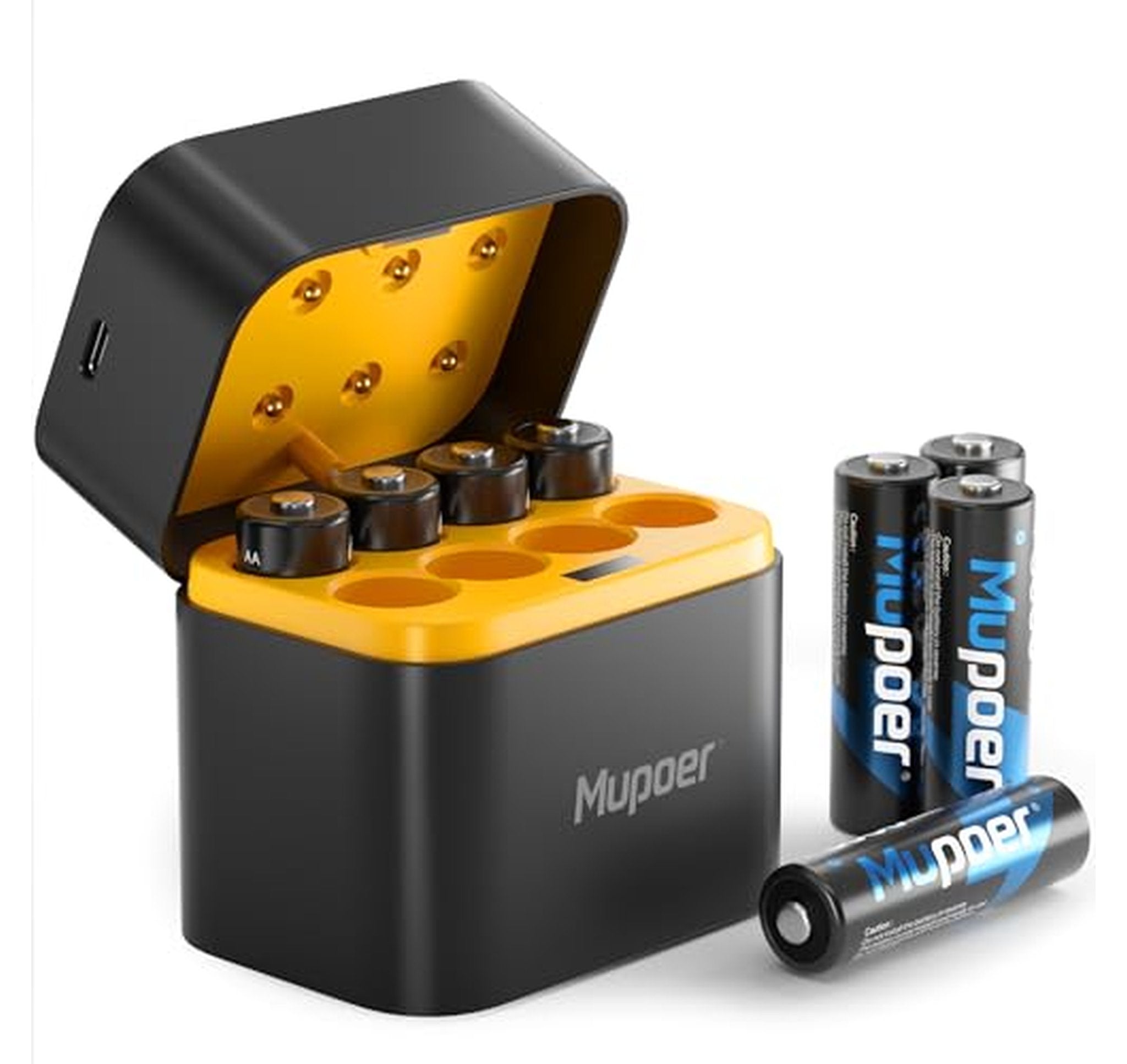 8 Pack Rechargeable 1.5V AA Lithium Batteries with Charger