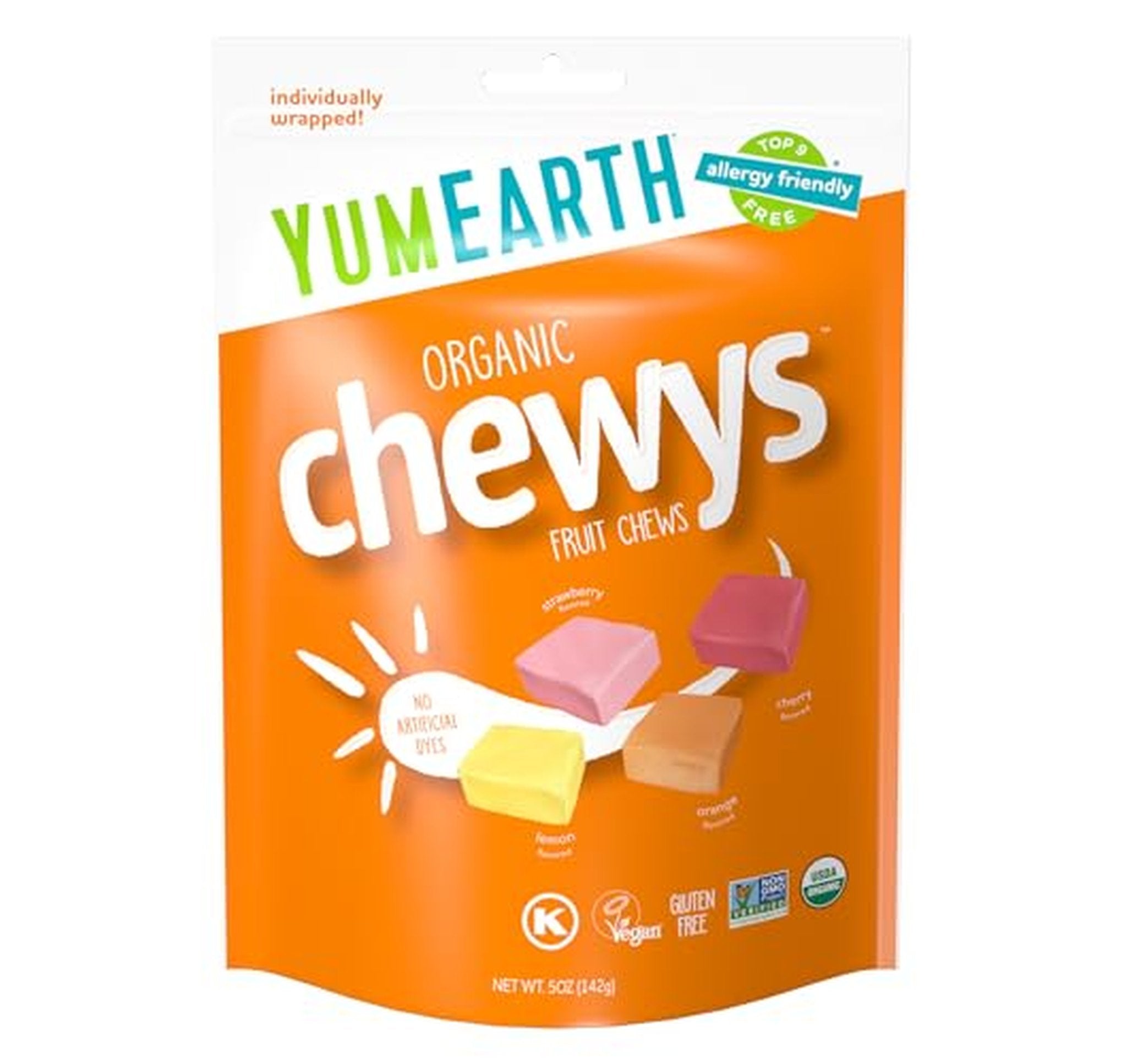 YumEarth Organic Vegan Gluten Free Fruit Chews 5 Ounce