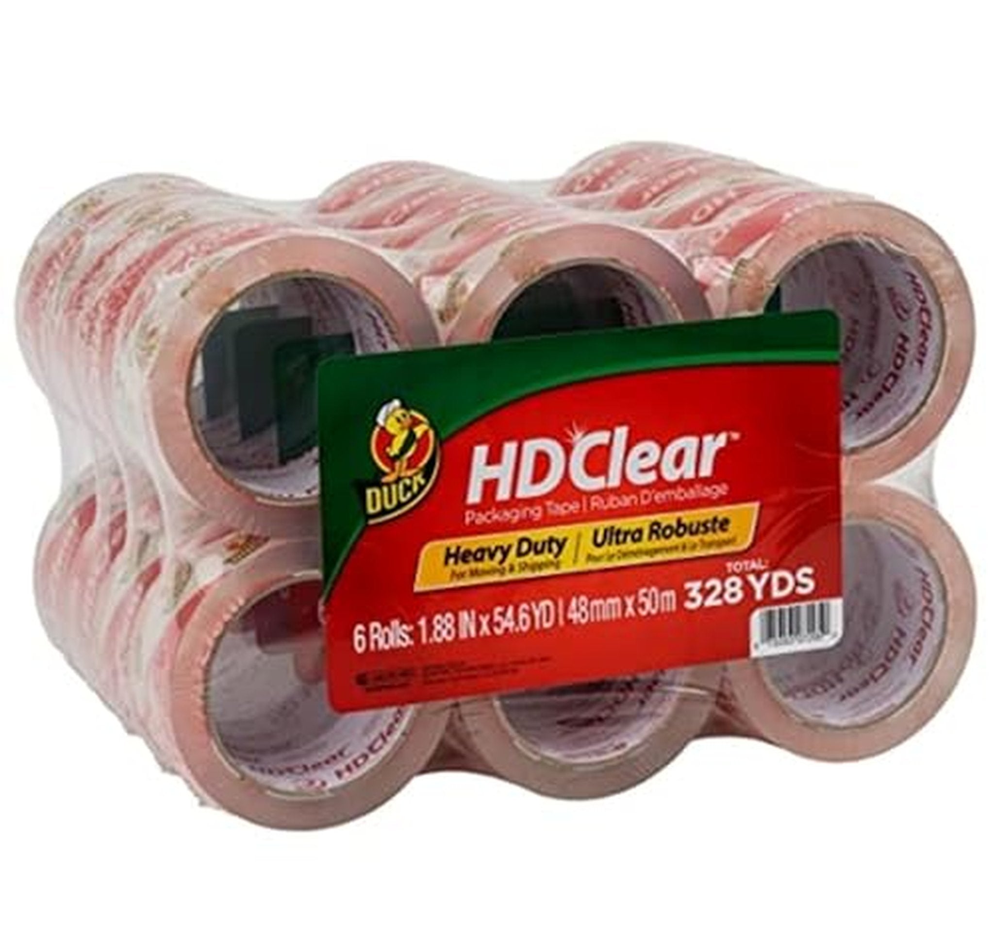 24 Pack Duck Heavy Duty Packing Tape Rolls