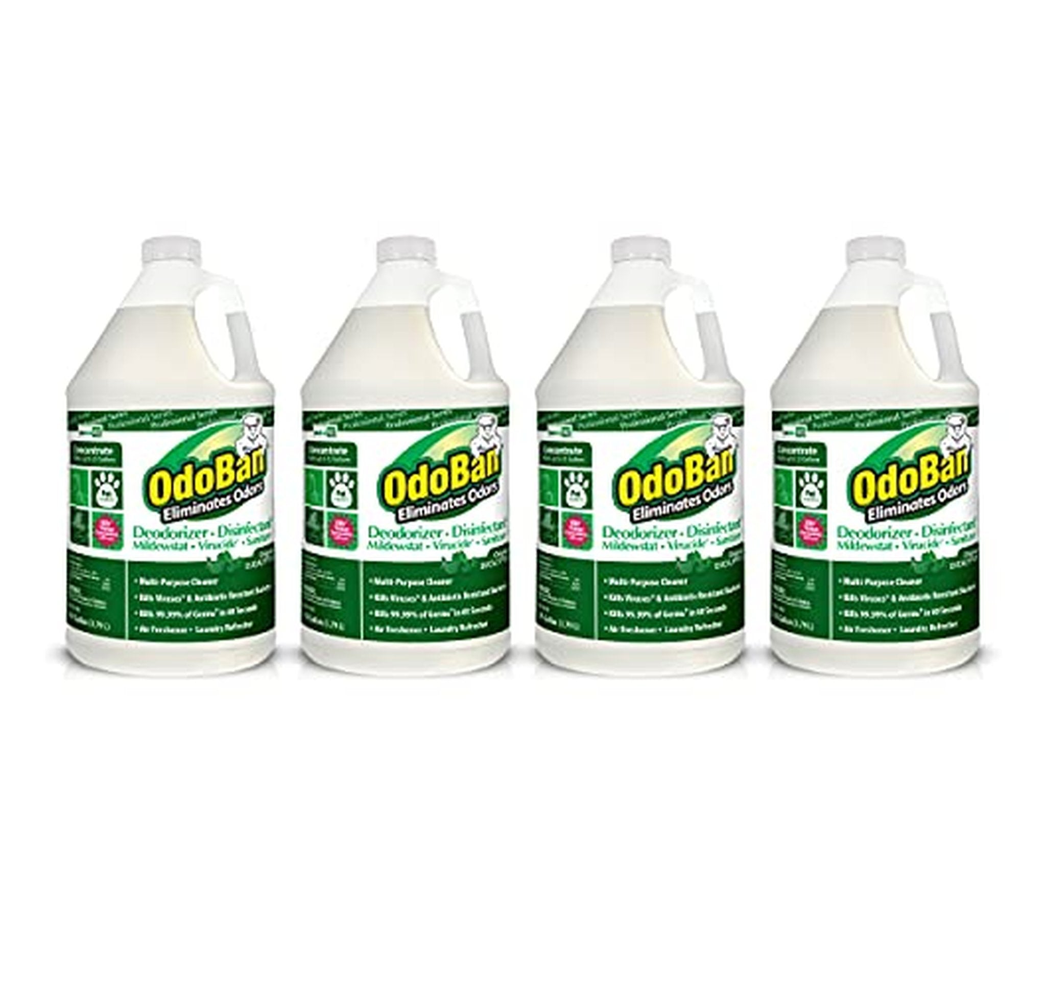 4 Pack OdoBan Disinfectant Odor Eliminator Concentrate