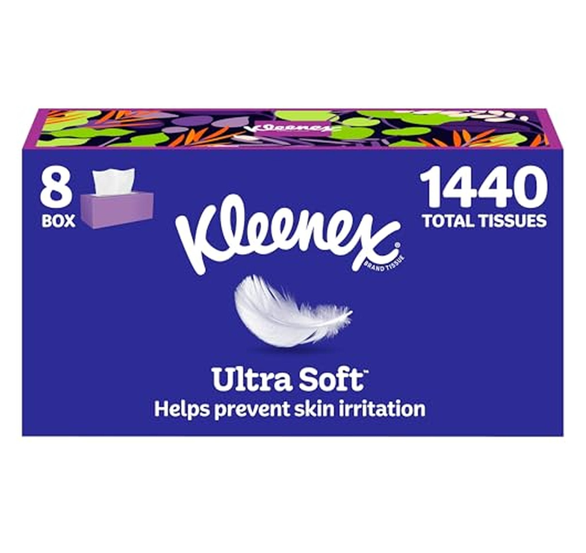 8 Pack Kleenex Ultra Soft 3-Ply Facial Tissues