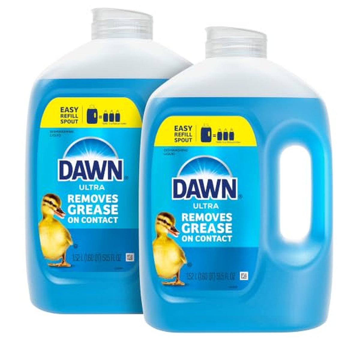 2 Pack Dawn Ultra Dishwashing Liquid Refill, 51.5oz