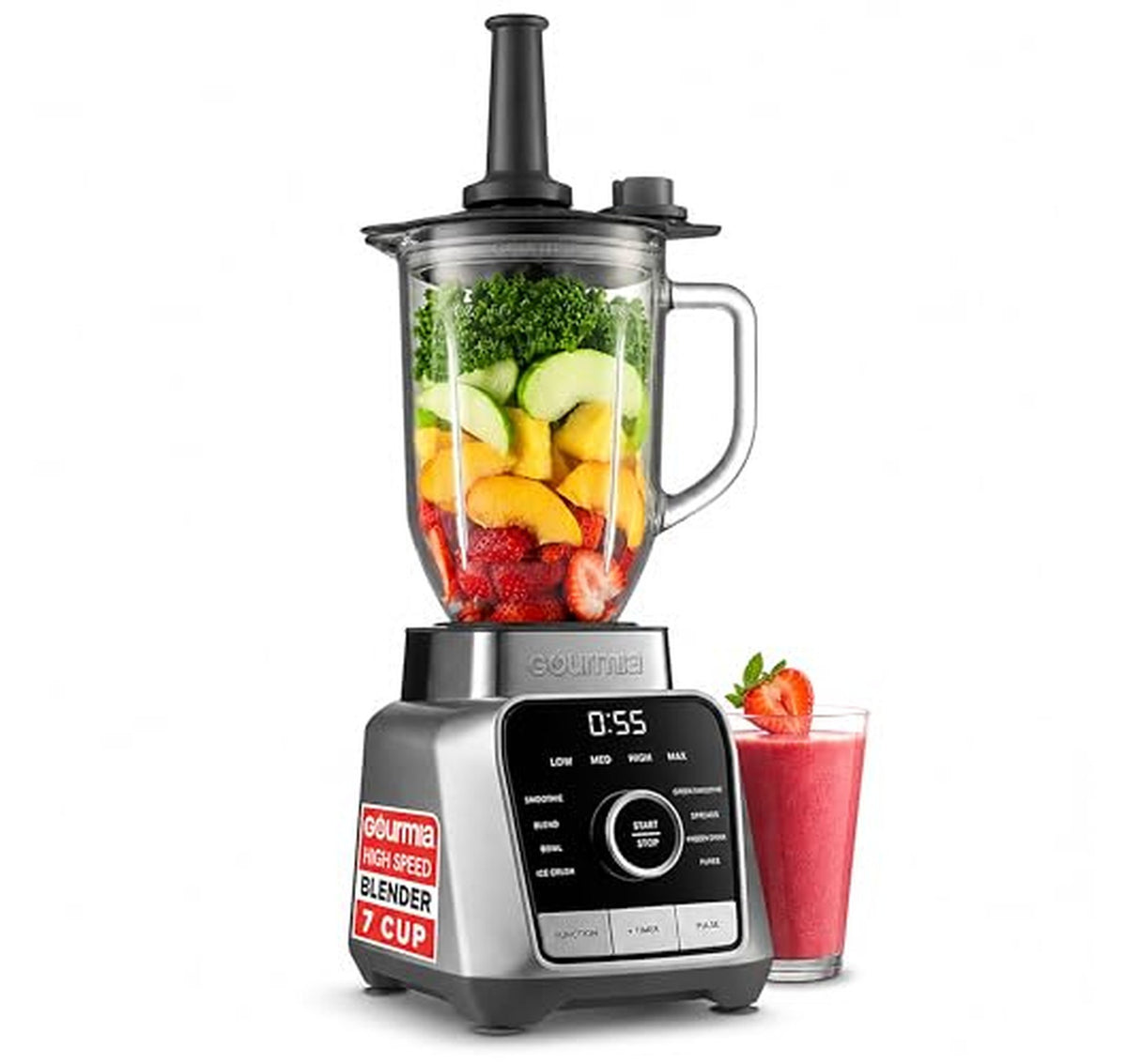 Gourmia 56oz Digital Countertop Blender with Programs