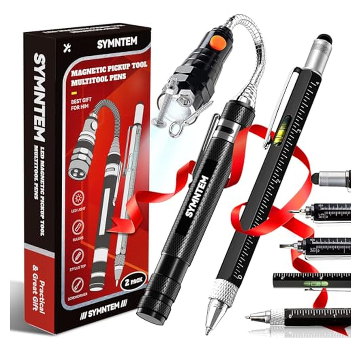 Magnetic Pickup Tool and 6-in-1 Multitool Pen Set