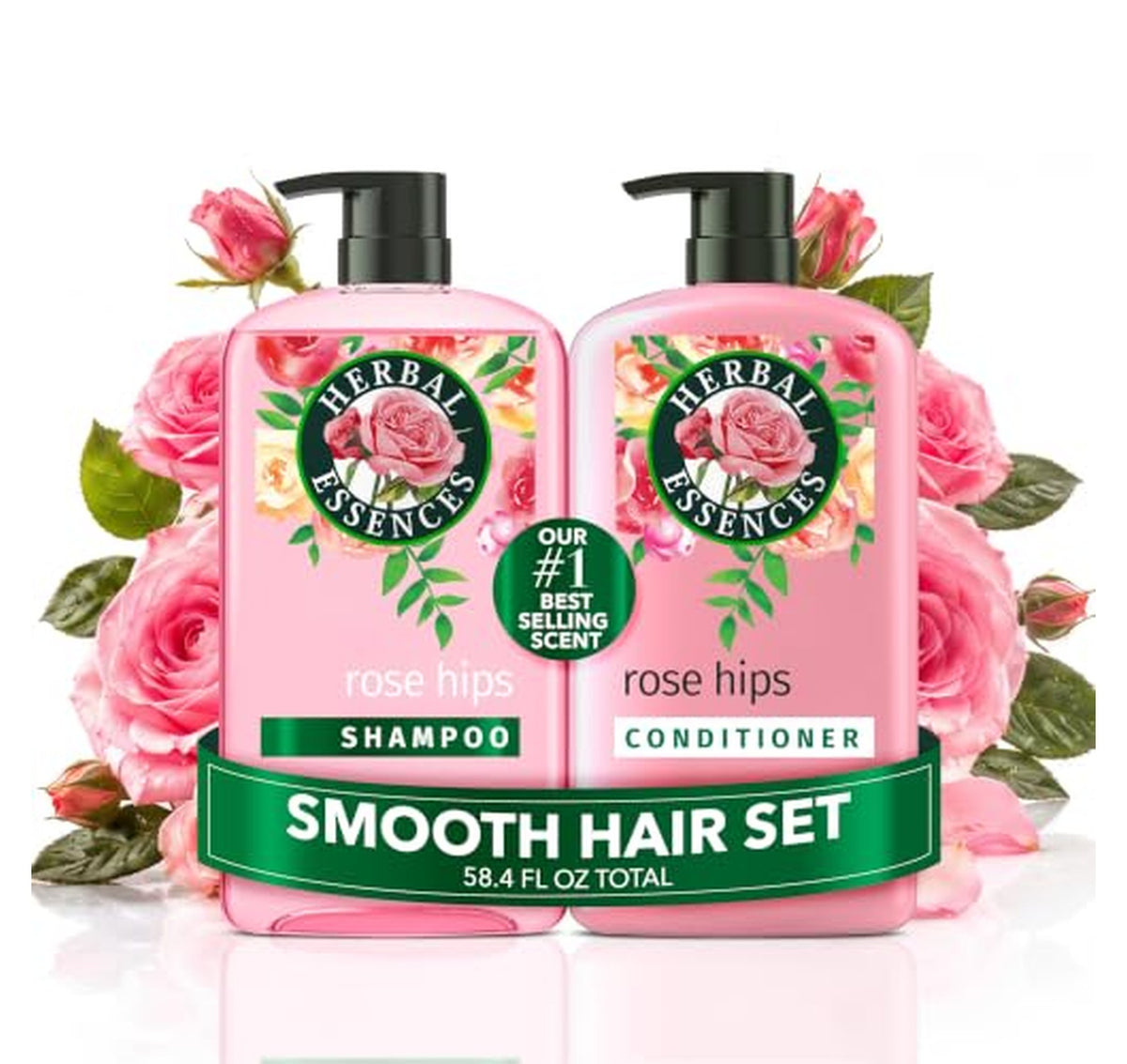 2 Pack Herbal Essences Smooth Shampoo and Conditioner Set