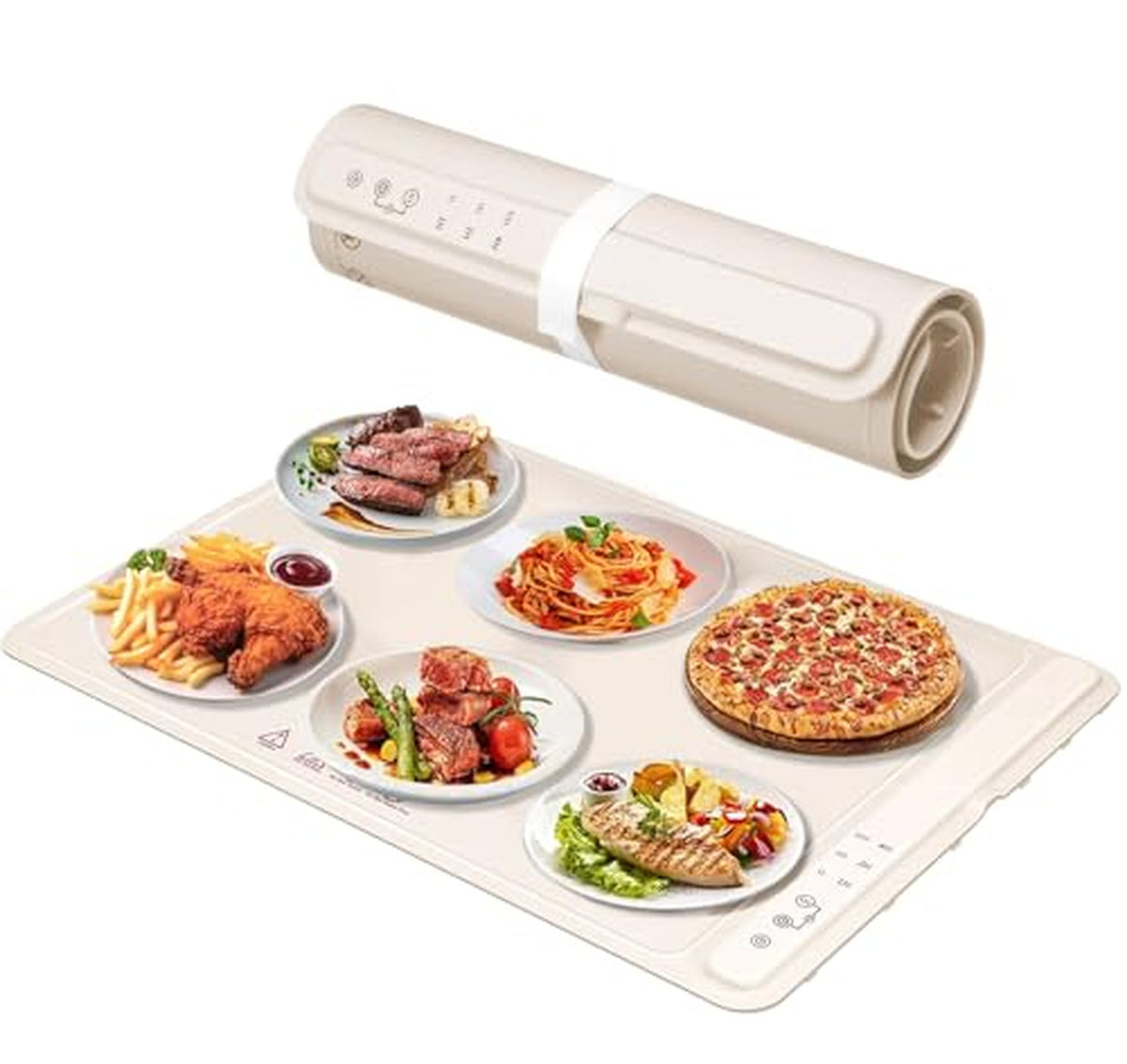 Electric Food Warming Mat with Timer and Temperature