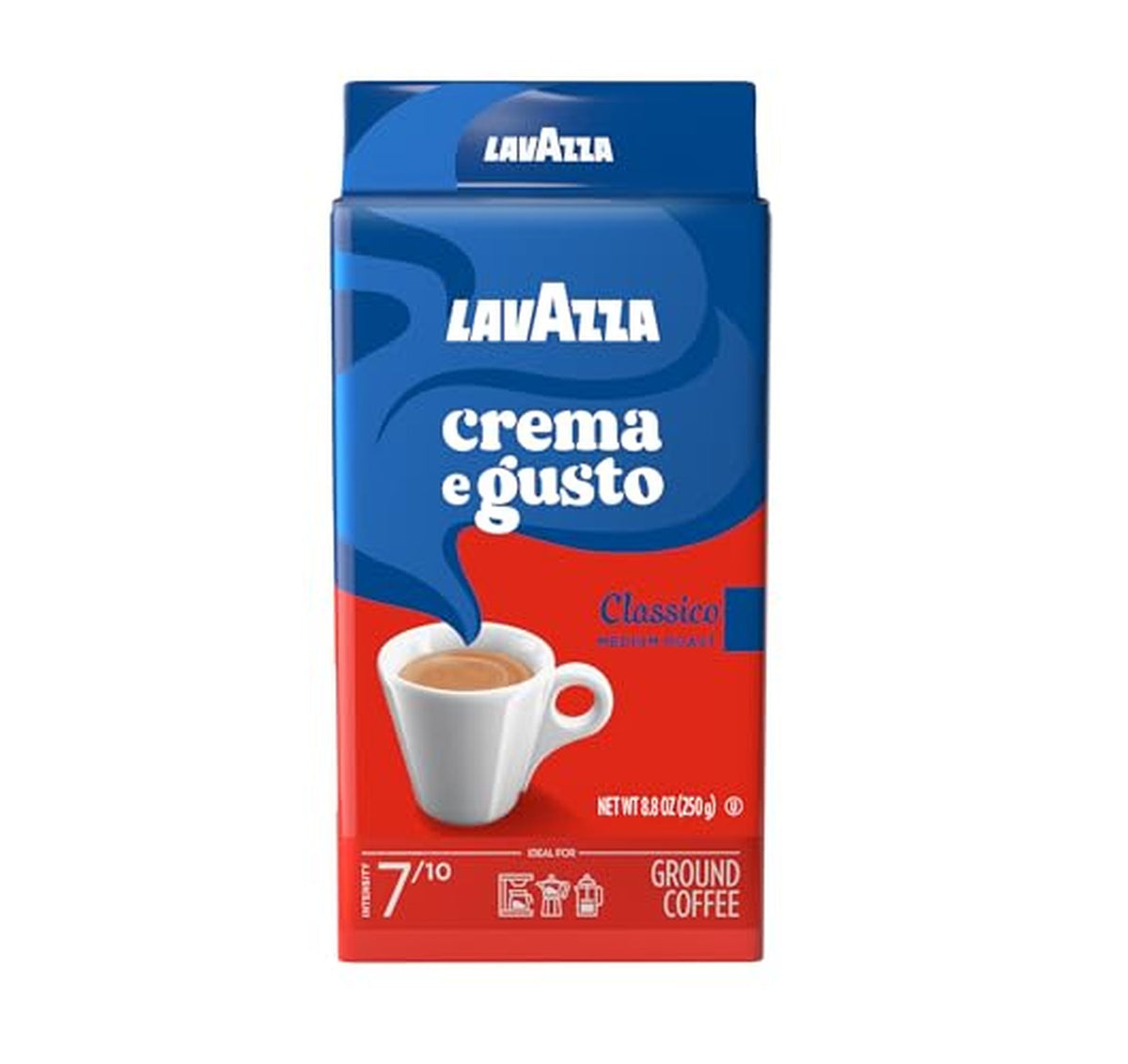 4 Pack Lavazza Crema e Gusto Ground Coffee