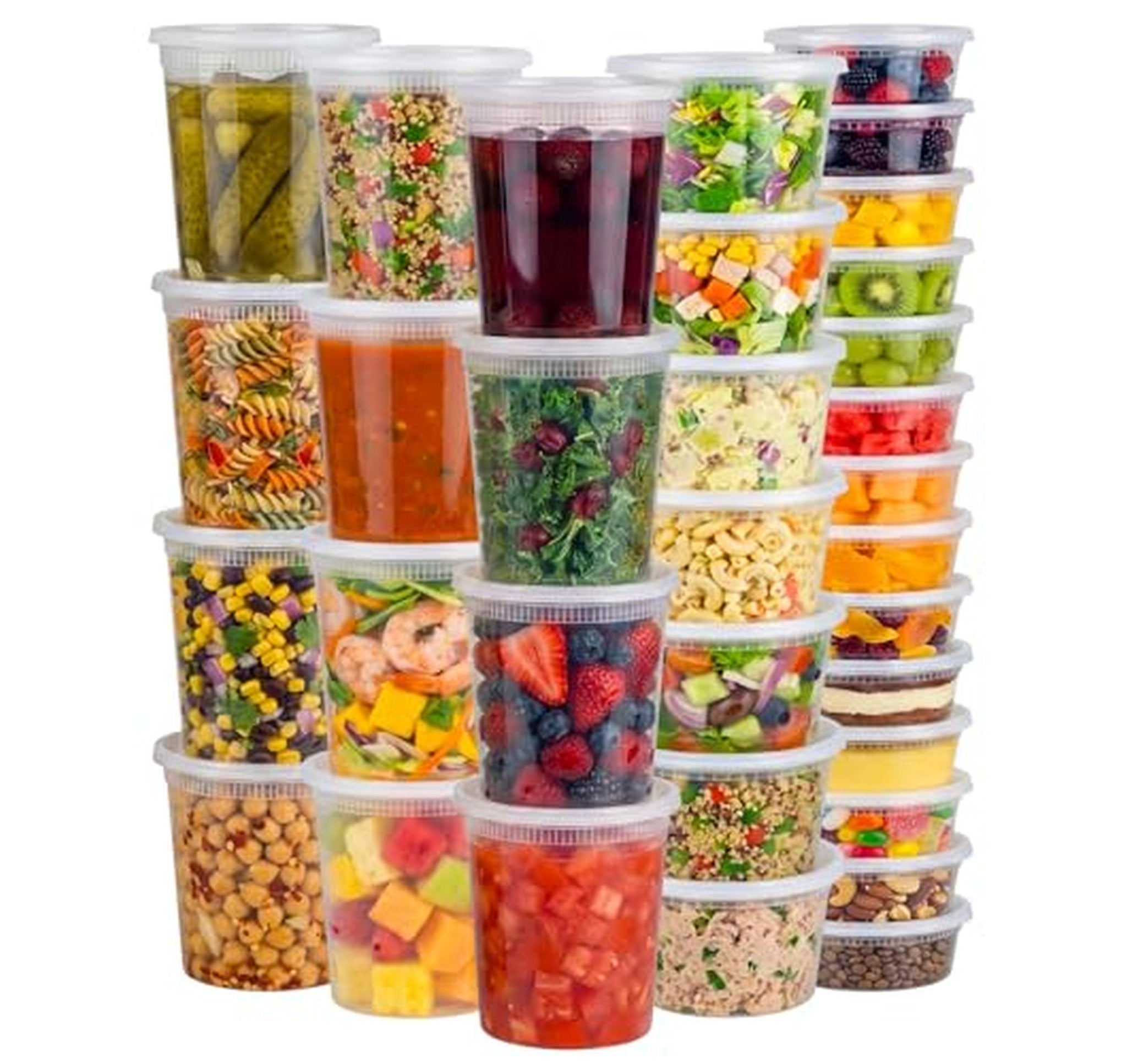 48 Pack Leakproof Deli Food Storage Containers