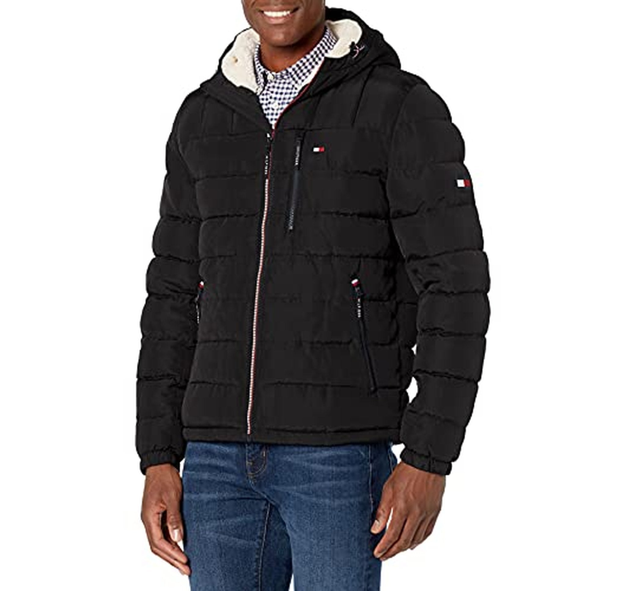 Tommy Hilfiger Sherpa Lined Water Resistant Puffer Jacket