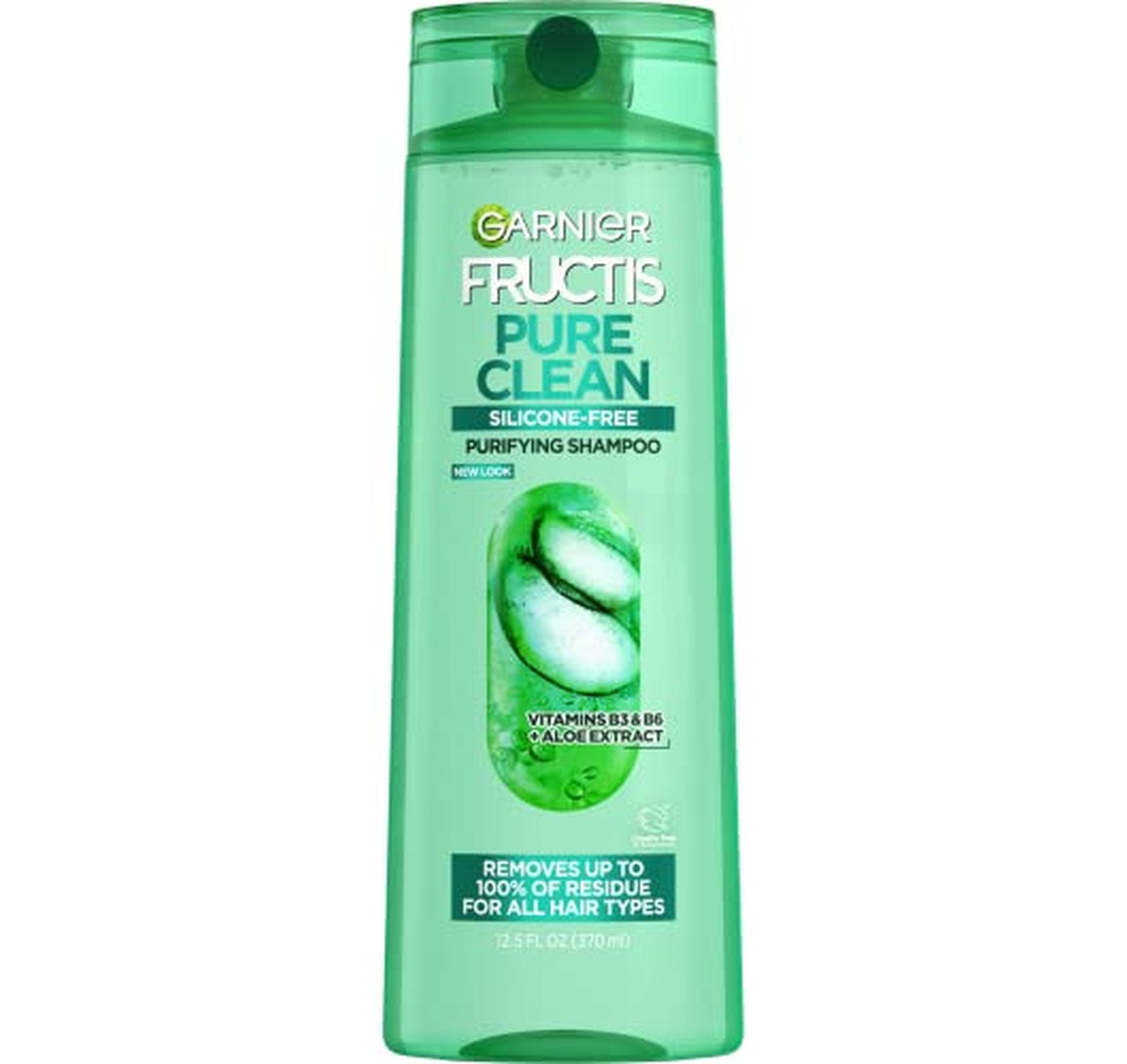 2 Pack Garnier Fructis Pure Clean Silicone-Free Shampoo 12.5oz