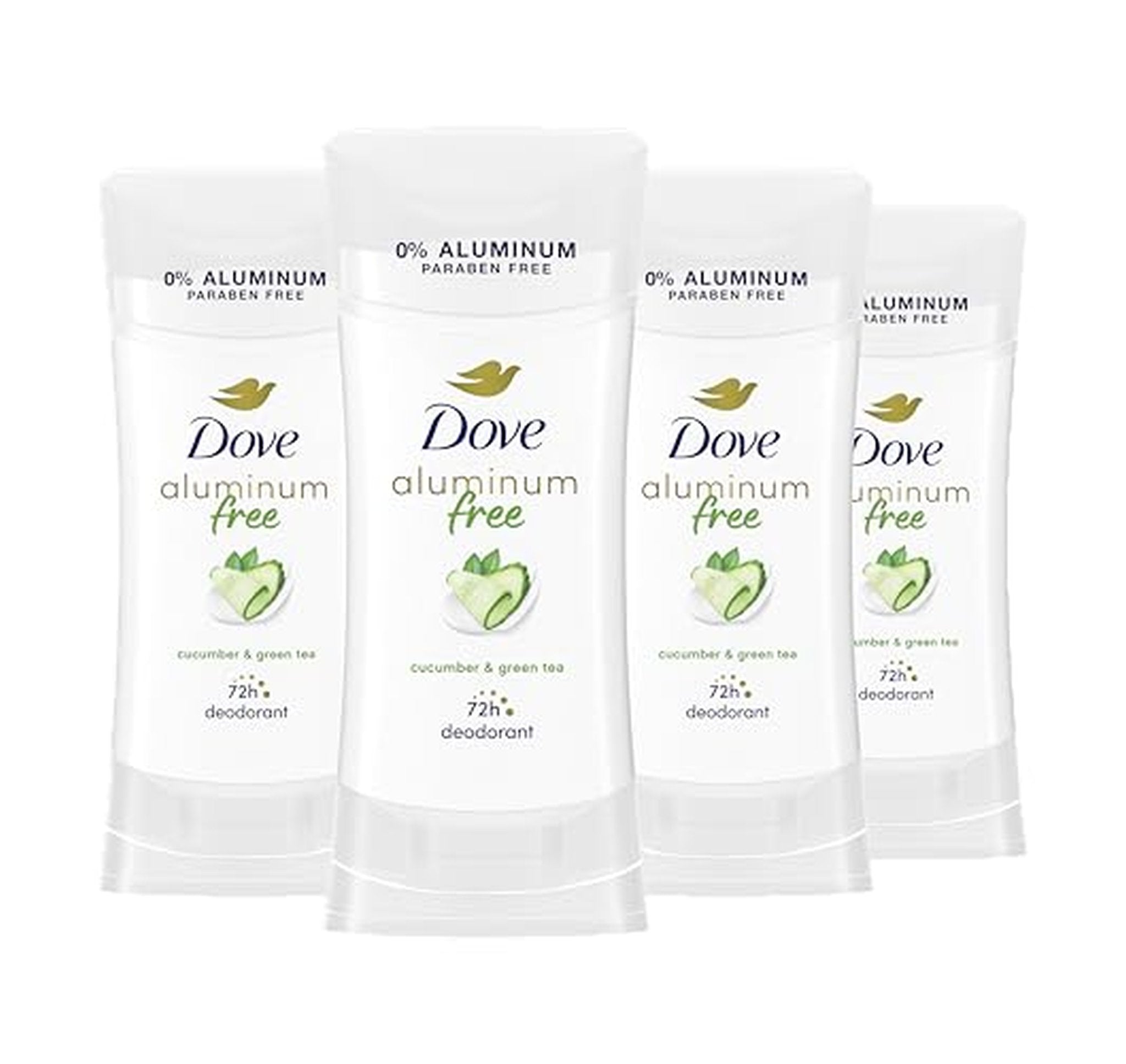 4 Pack Dove Aluminum Free 72-Hour Deodorant